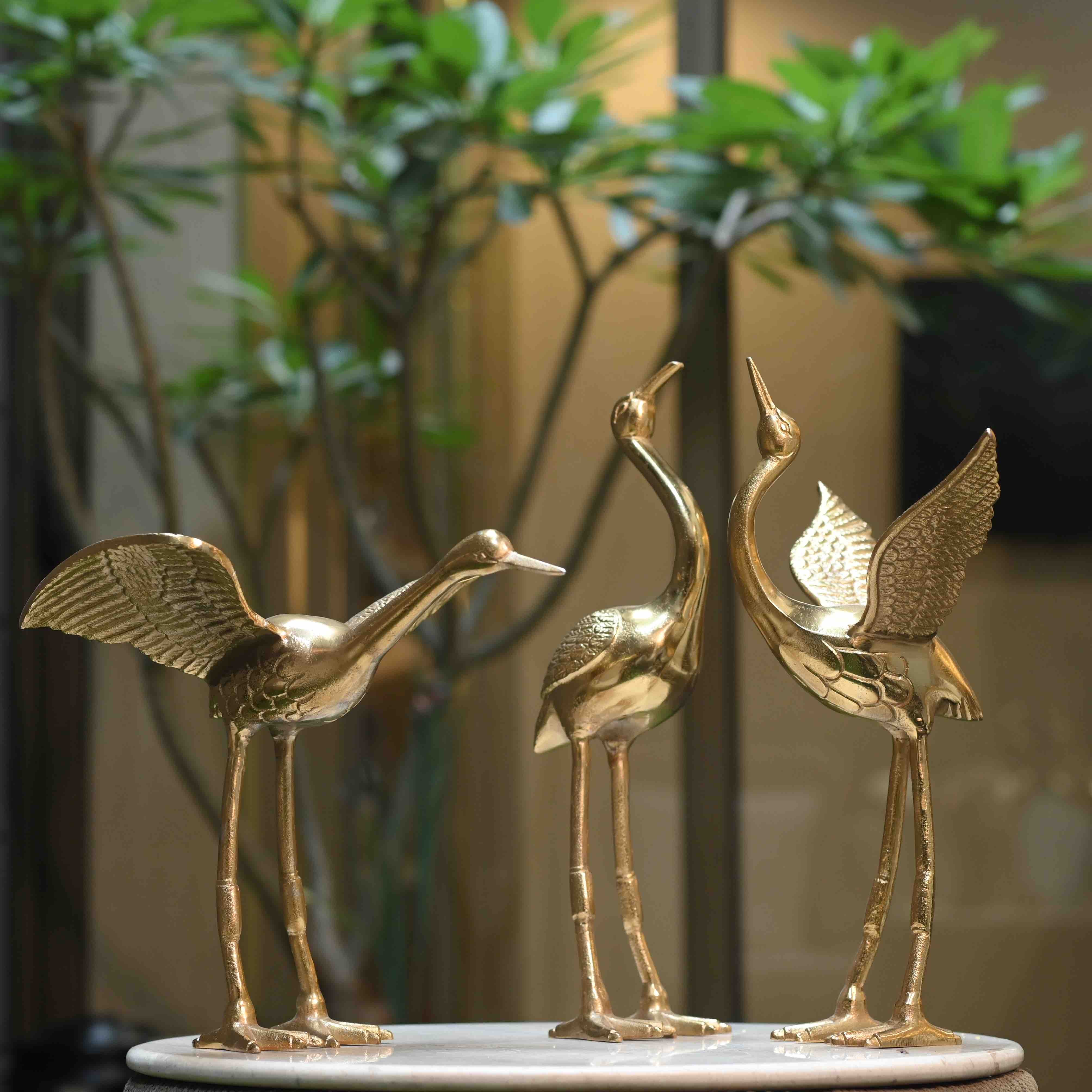 Evelyn Flamingo Set of 3 Decorative Accent