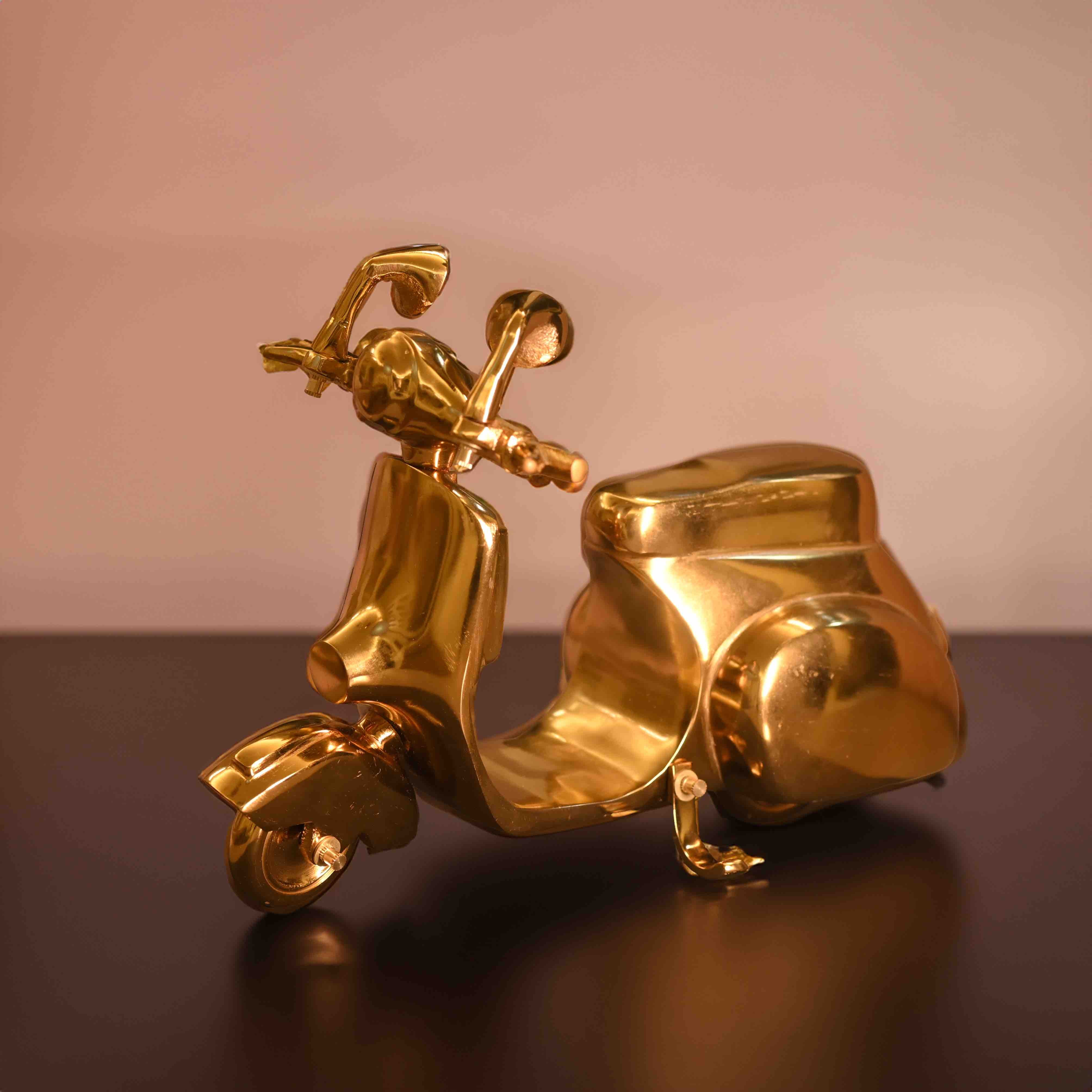 Martina Oversized Vintage Scooter Decorative Accent