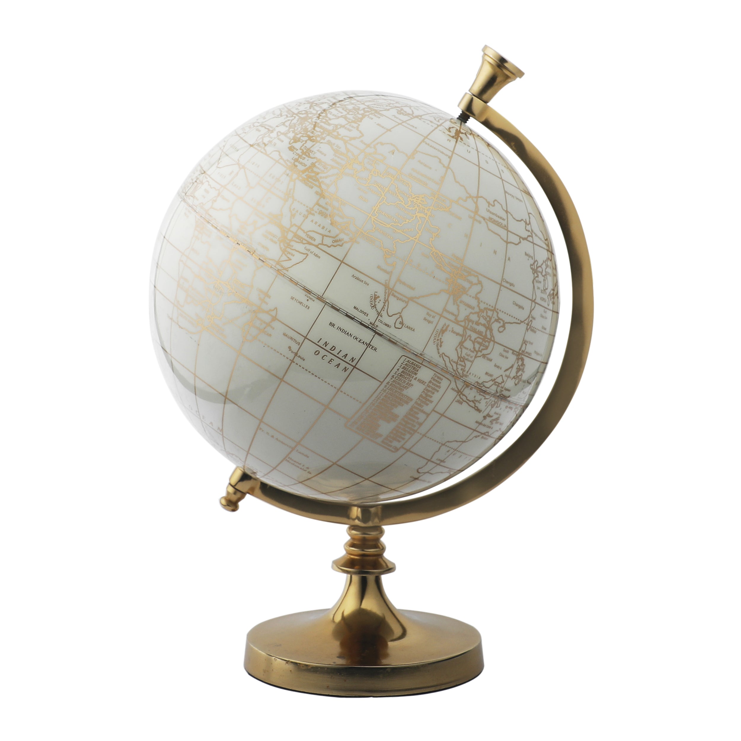 Berlin Laminated White Globe