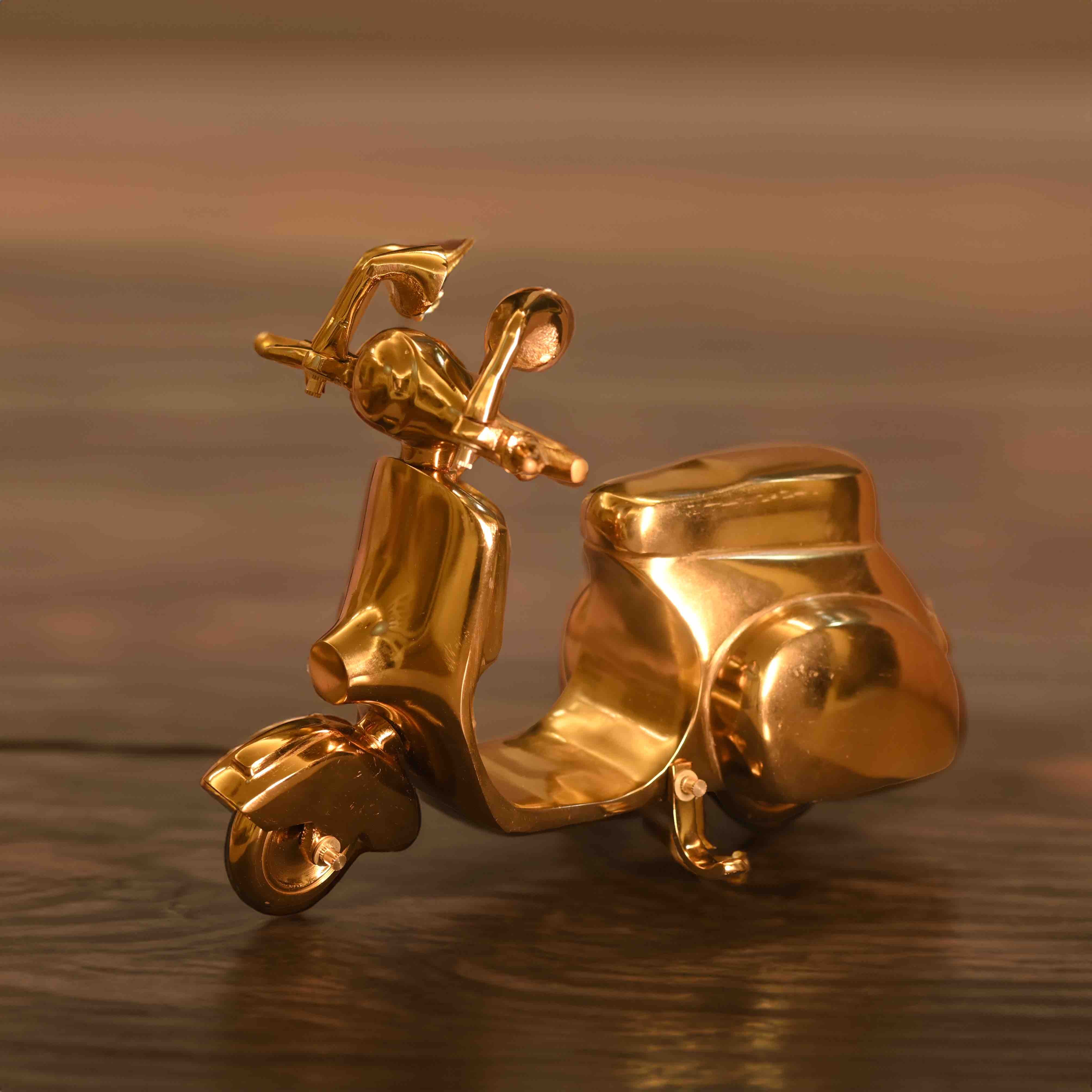 Martina Oversized Vintage Scooter Decorative Accent