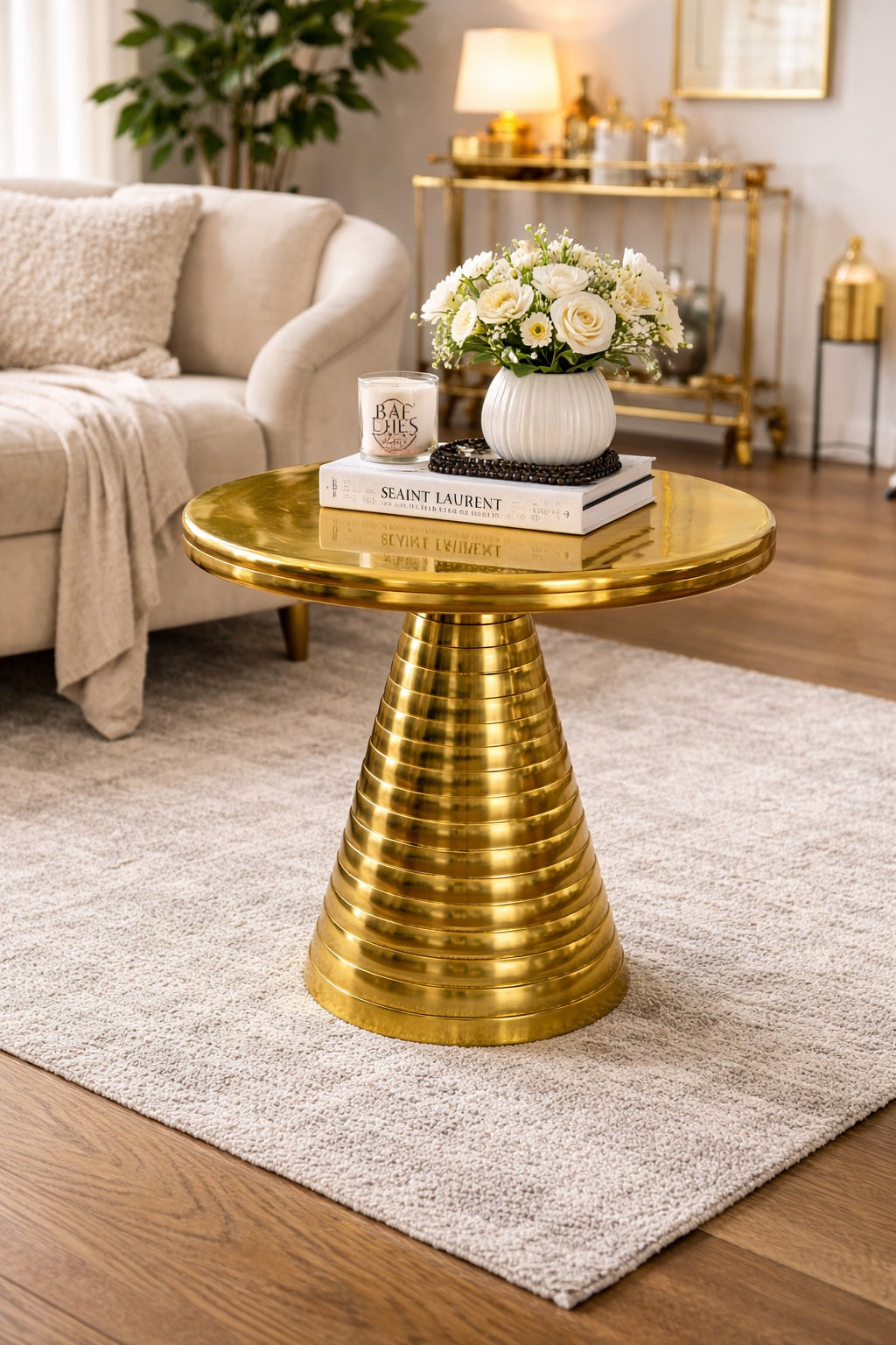 Solis Gold Accent Table