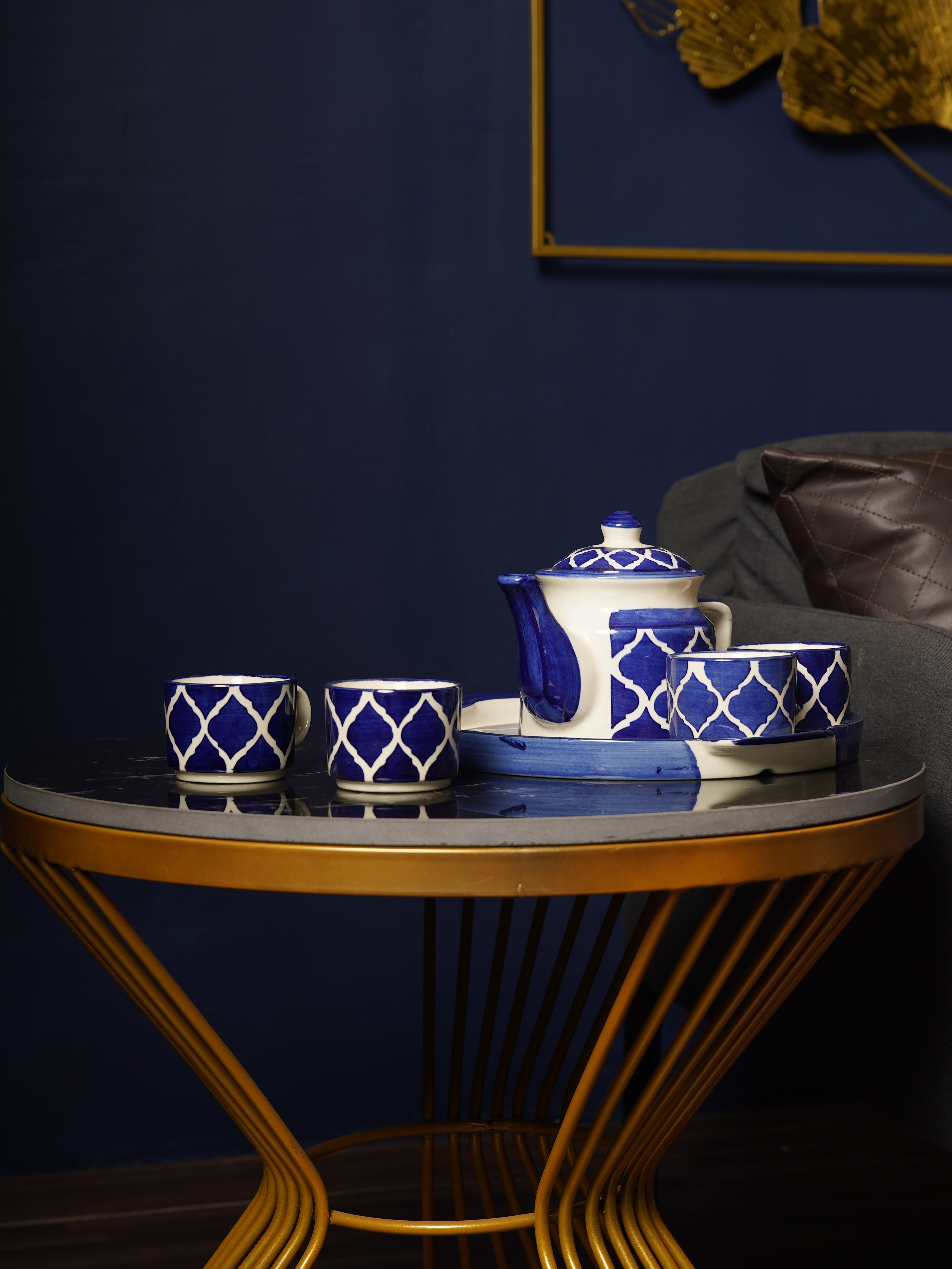 Midnight Blue 6-Piece Tea Set