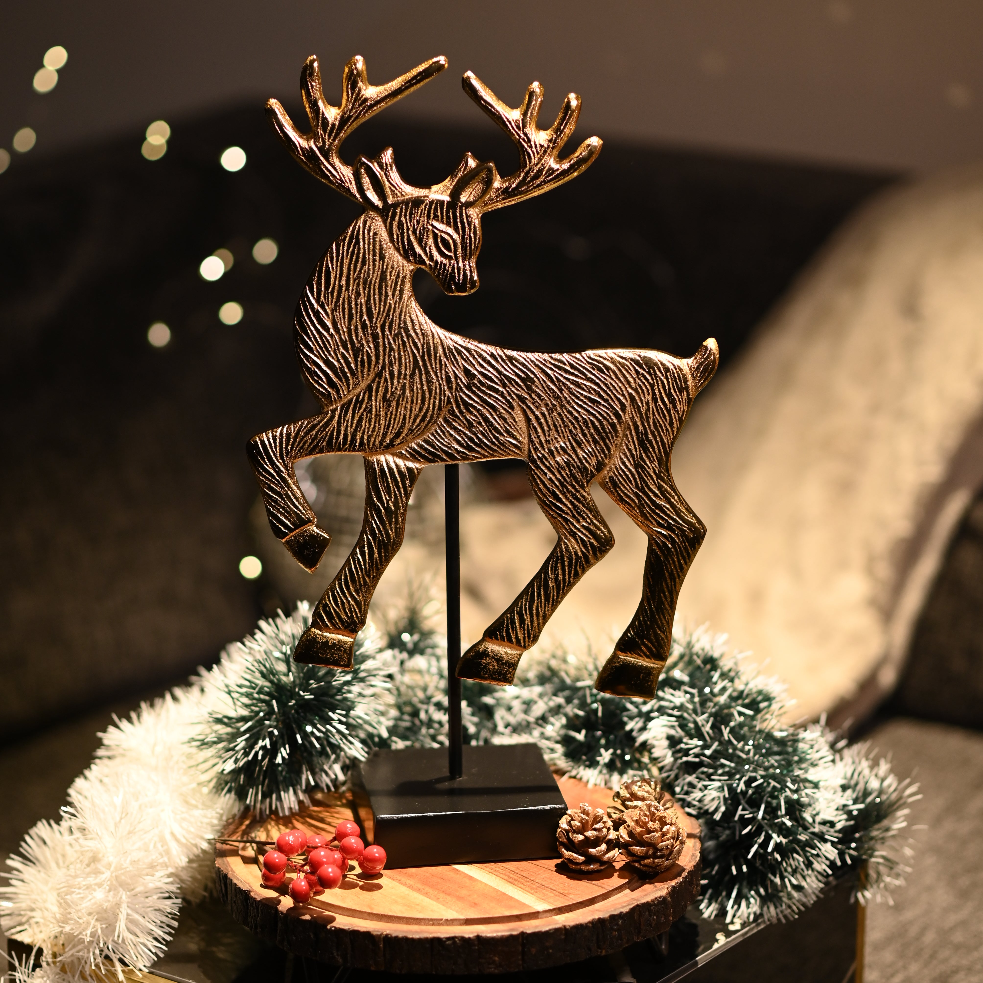 Sparkle Christmas Reindeer Accent