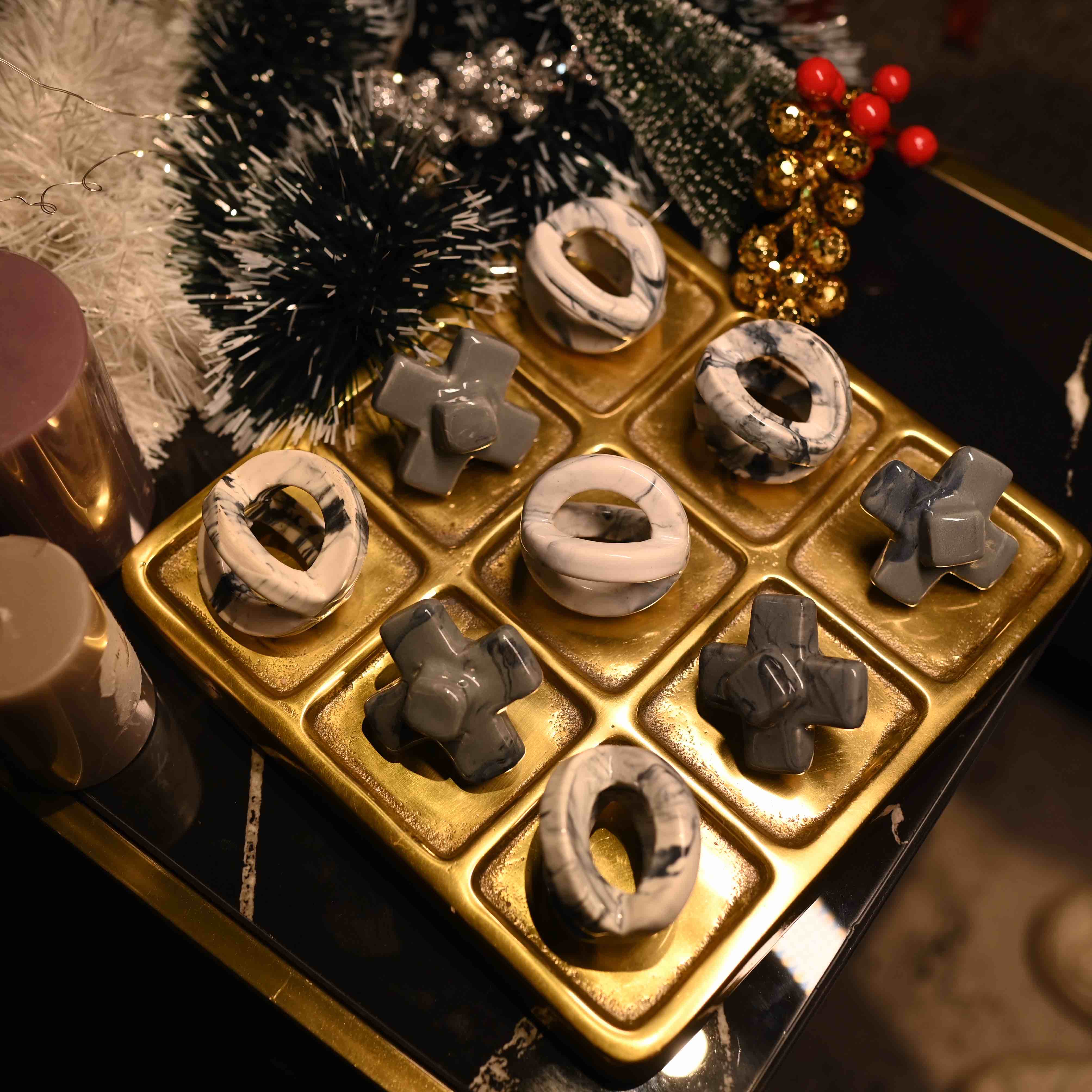 Luminous Tic Tac Toe Decorative Accent