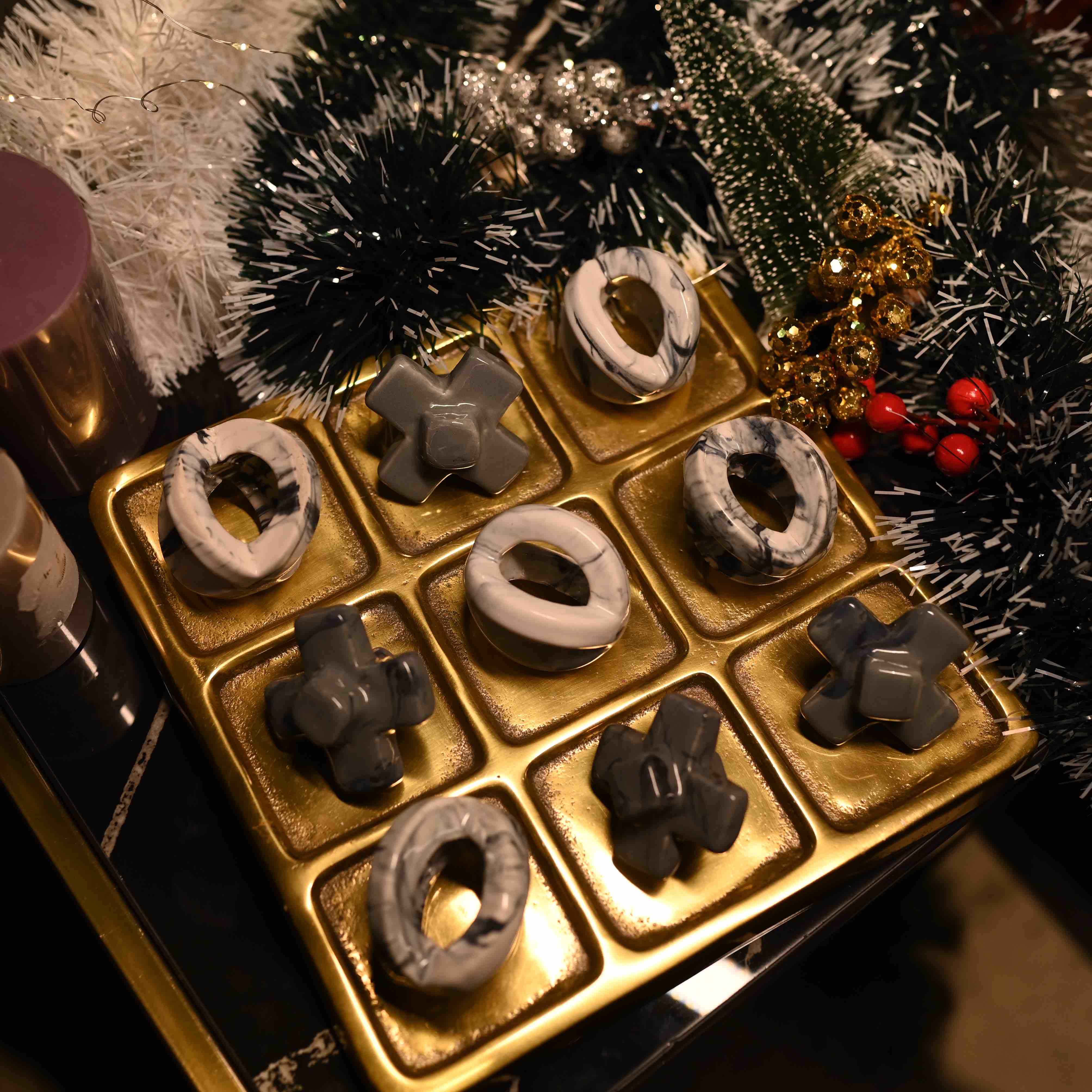 Luminous Tic Tac Toe Decorative Accent