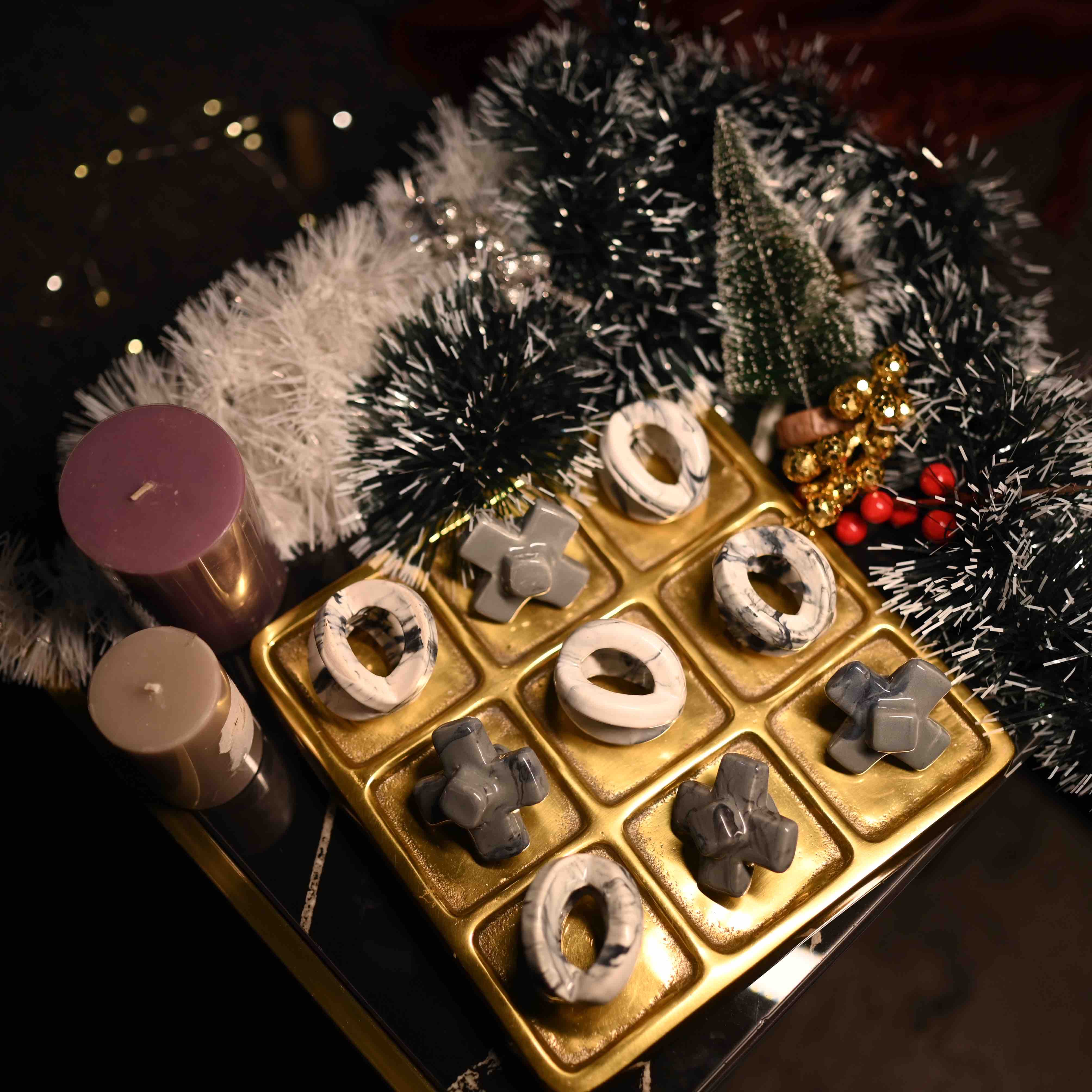 Luminous Tic Tac Toe Decorative Accent