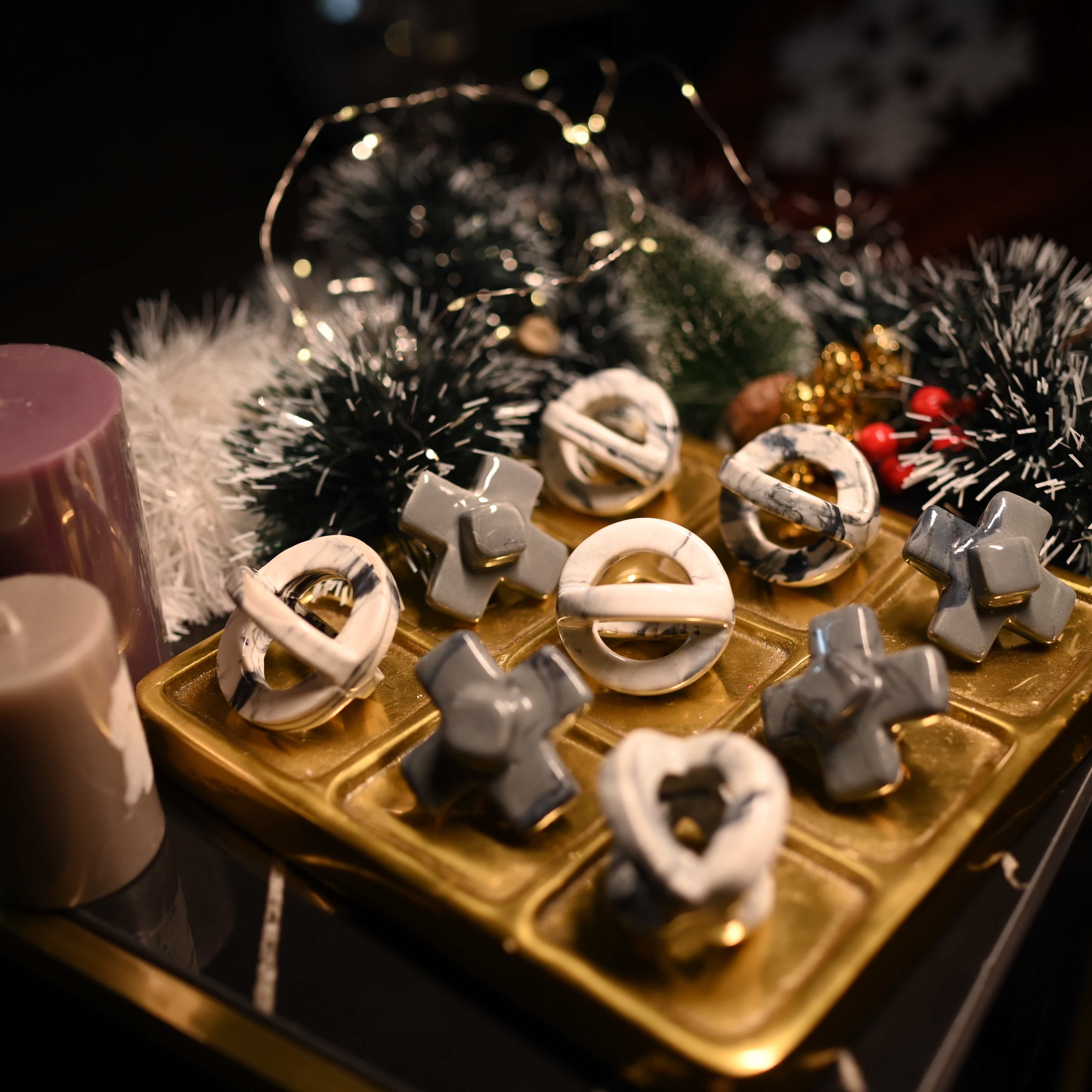 Luminous Tic Tac Toe Decorative Accent