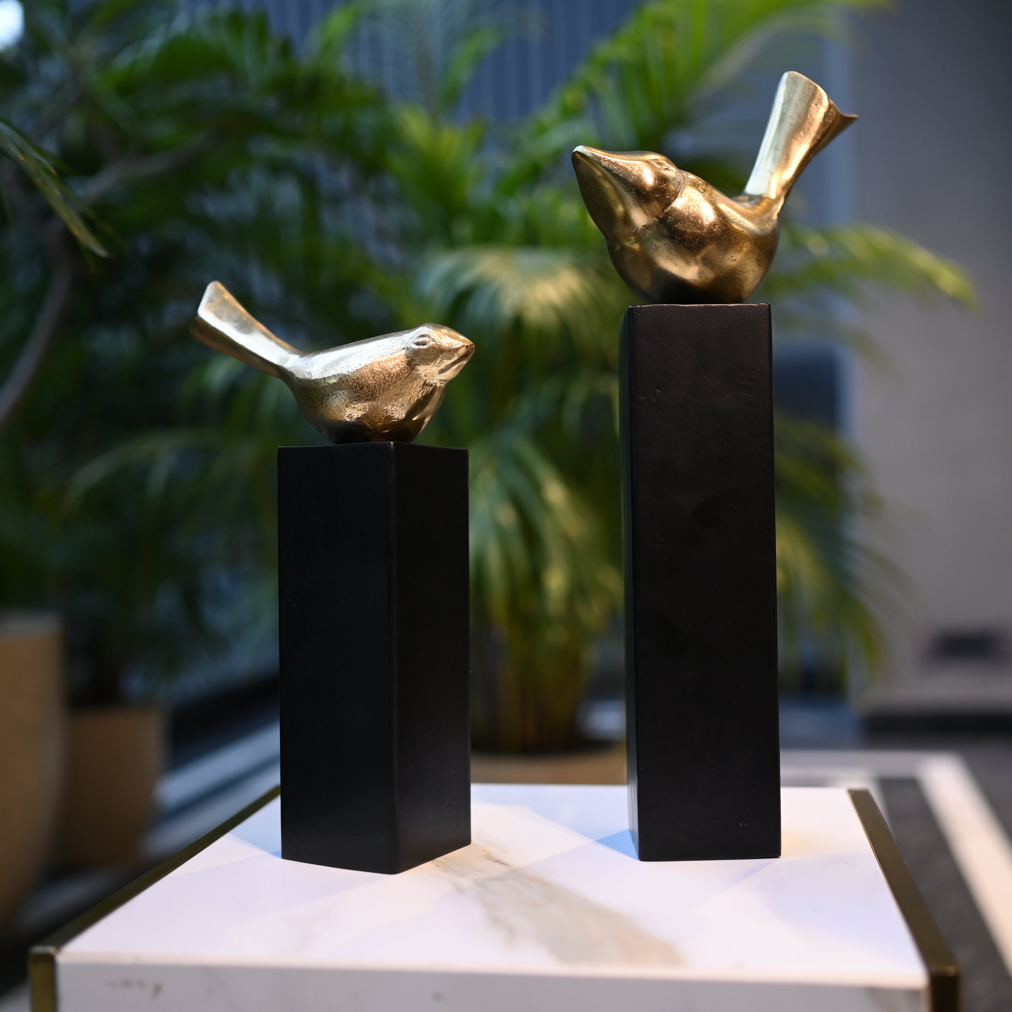 Chirping Birds Set of 2 Decorative Accent