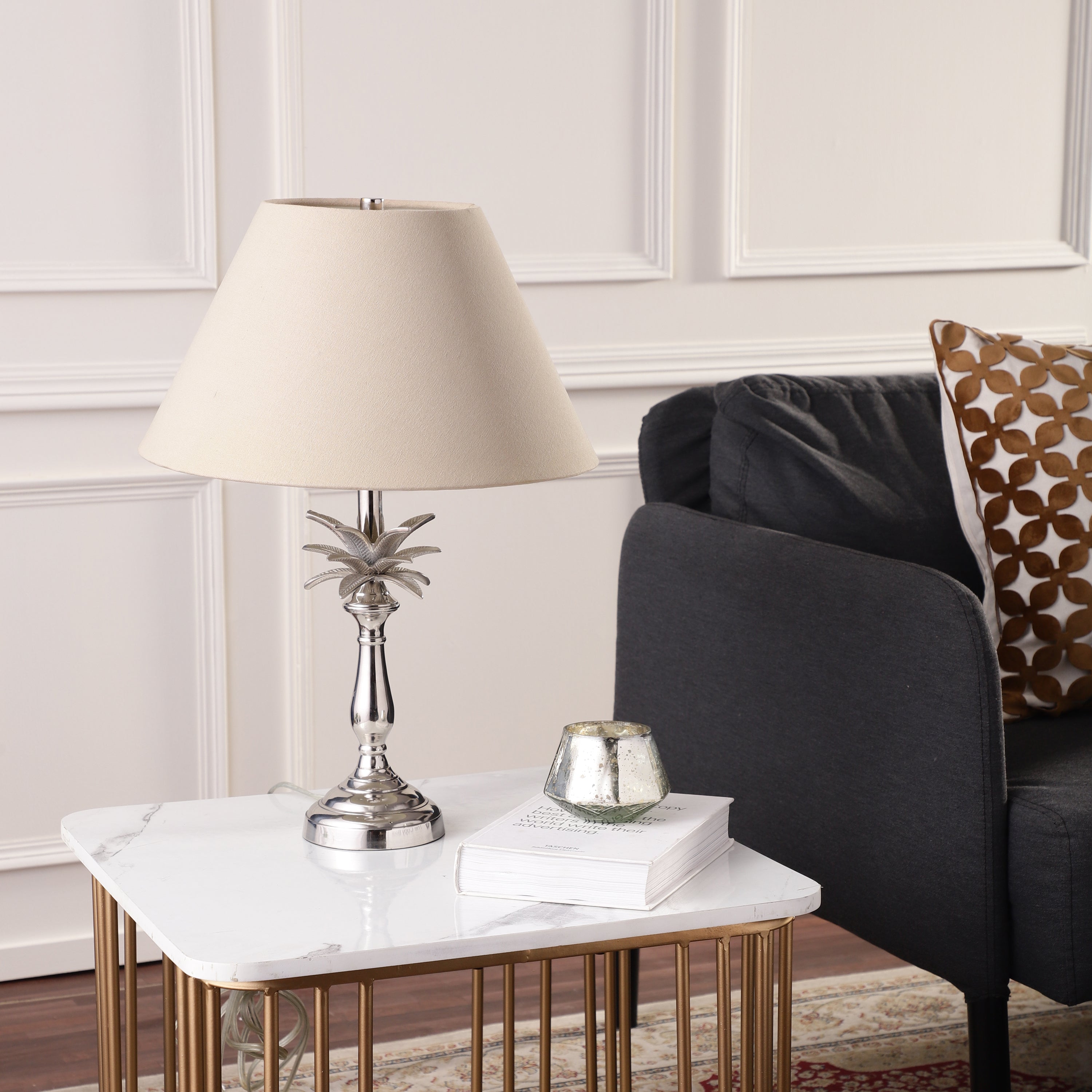 Palm Tree Metal Lamp