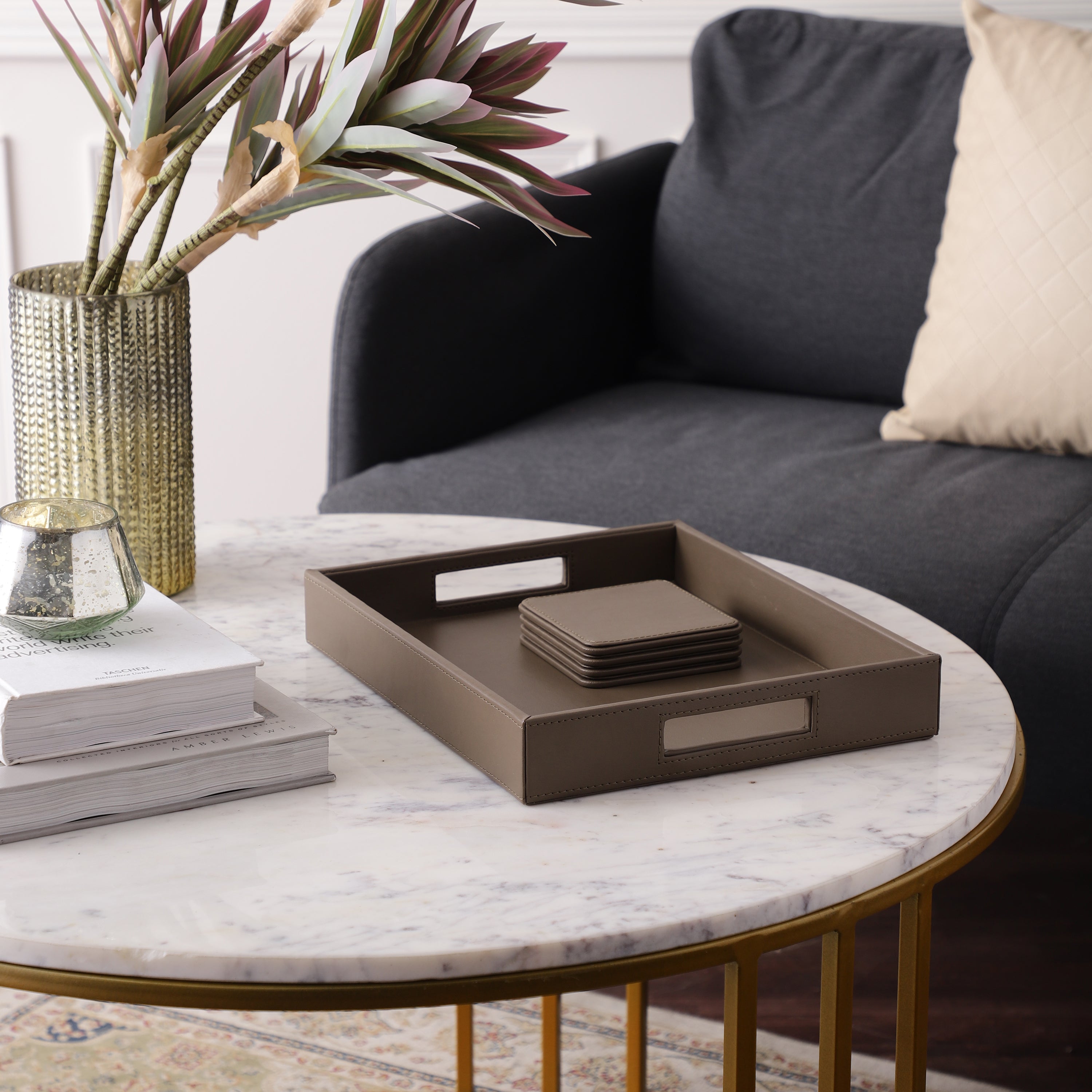 Amaya Tray with Coasters - Main Image