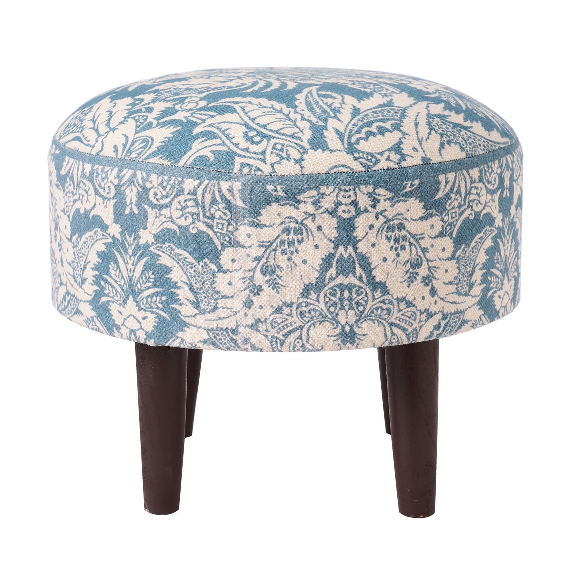 Magnolia Floral Printed Ottoman Stool