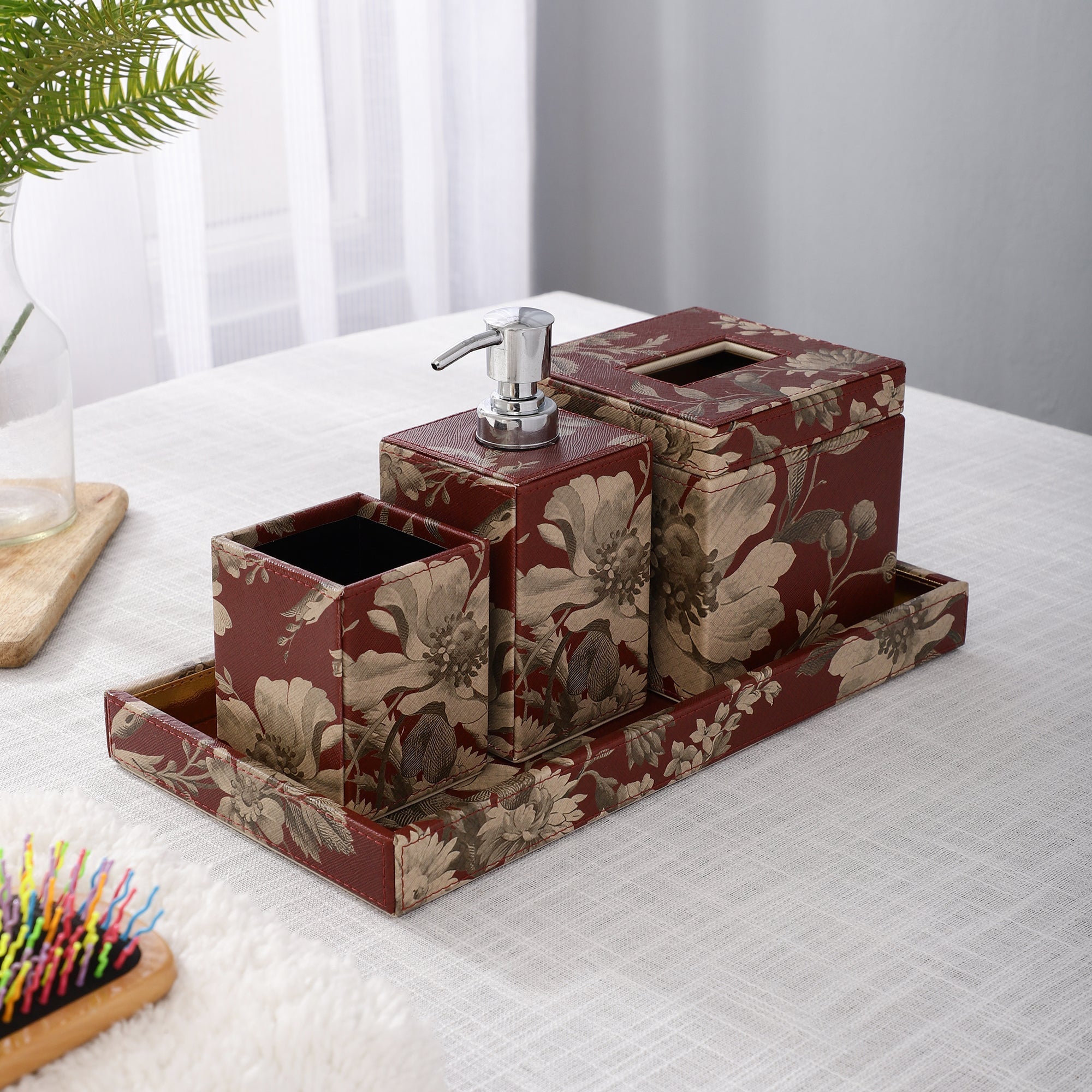 Blossom Floral Printed Bathroom Set