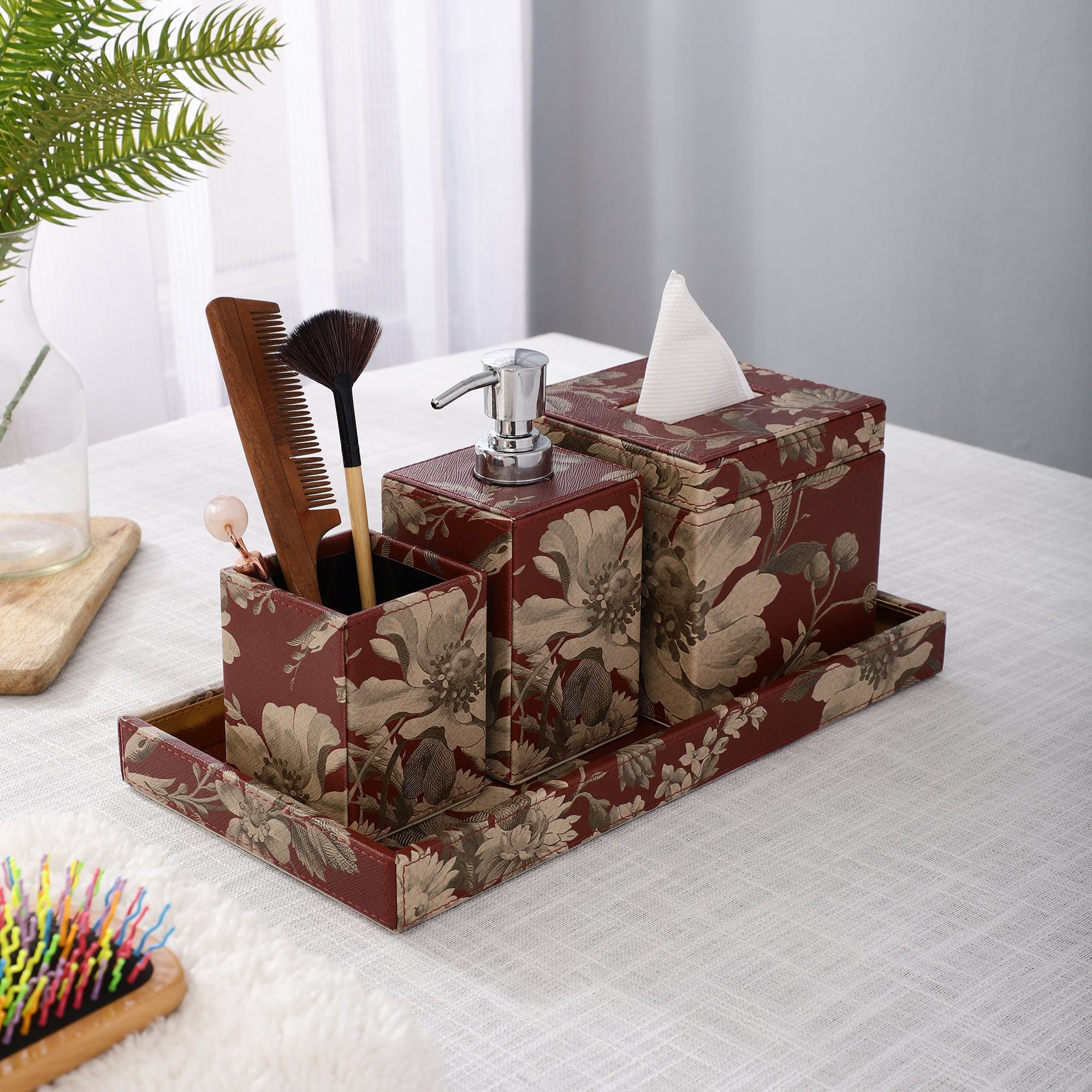 Blossom Floral Printed Bathroom Set