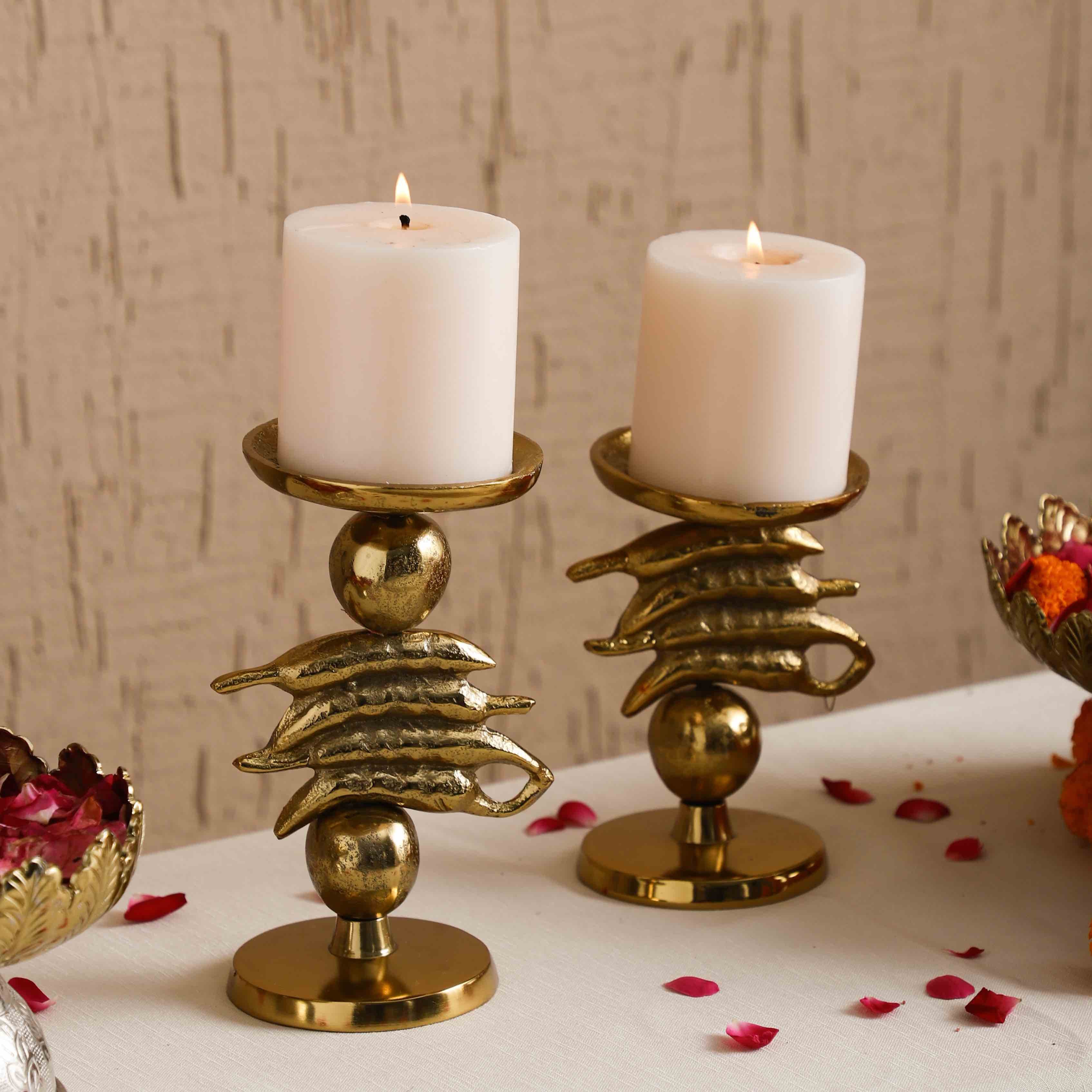 Auspicious Nimbu Mirchi Candleholder Set of 2