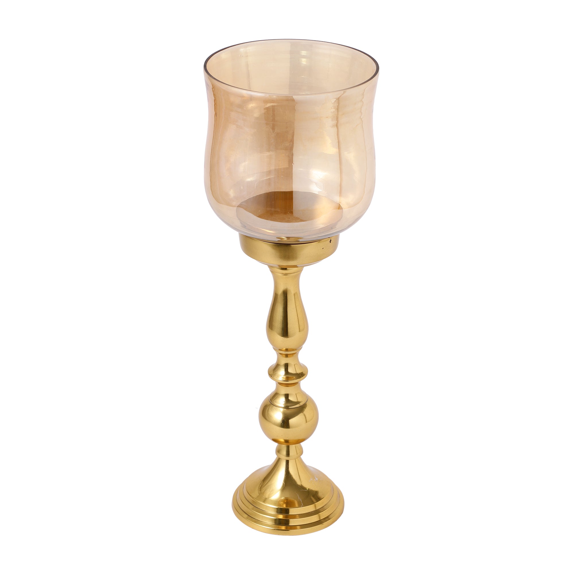 Harley Gold Hurricane Candlestand