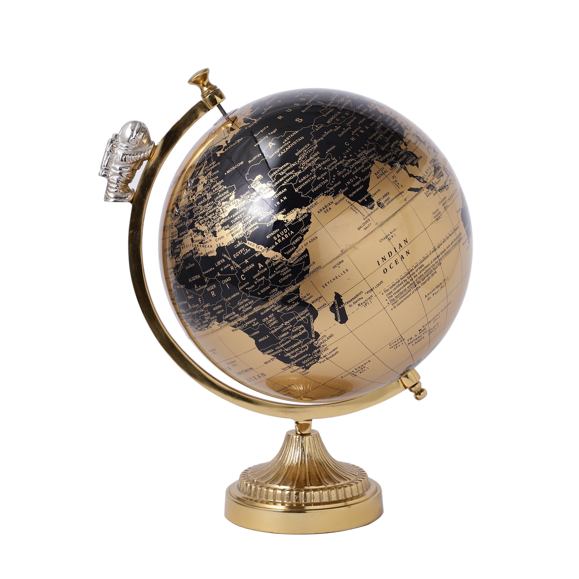 Armstrong Large Gold & Black Globe
