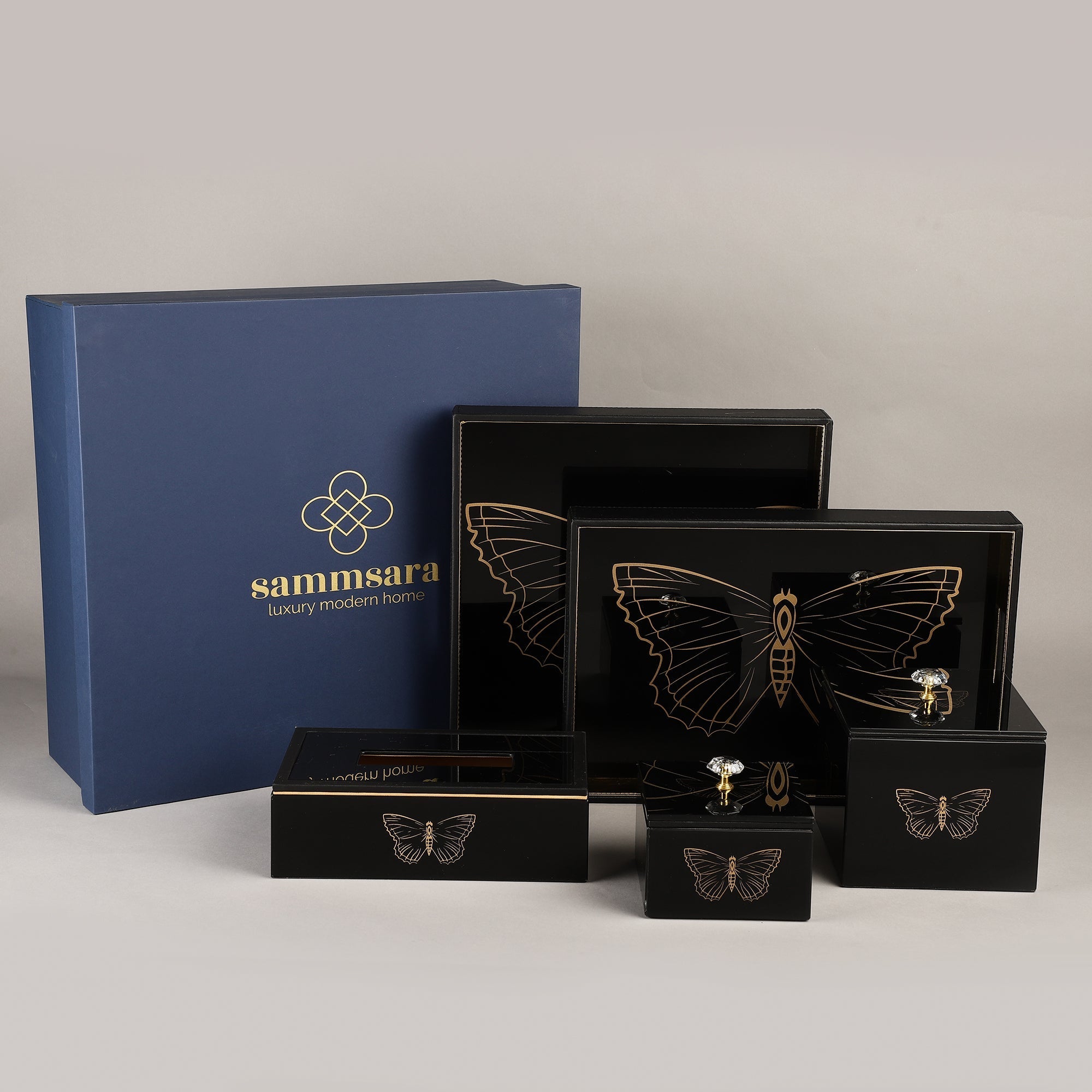 Zahara Butterfly Tray Gift Set