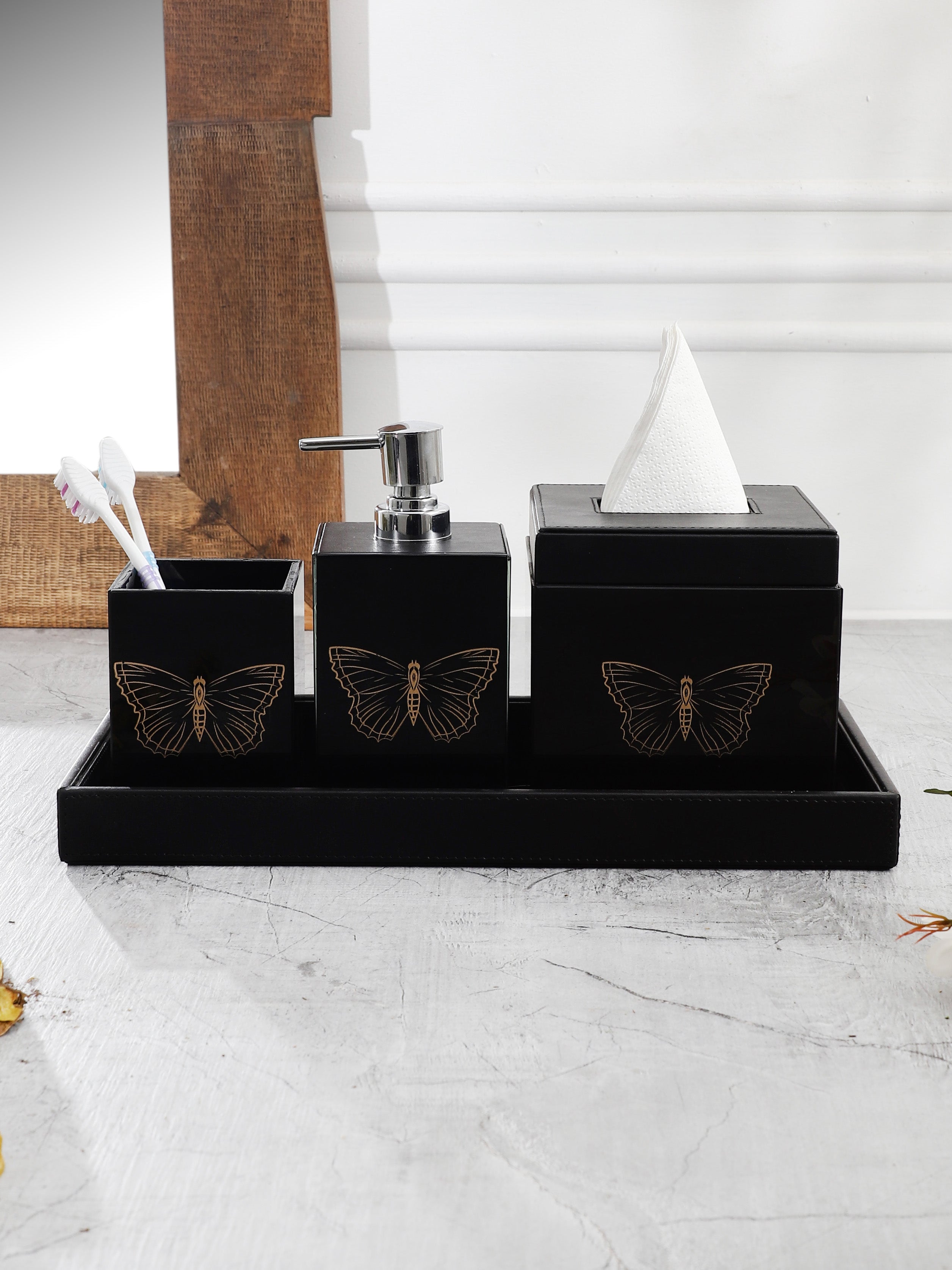 Zahara Butterfly Bathroom Set