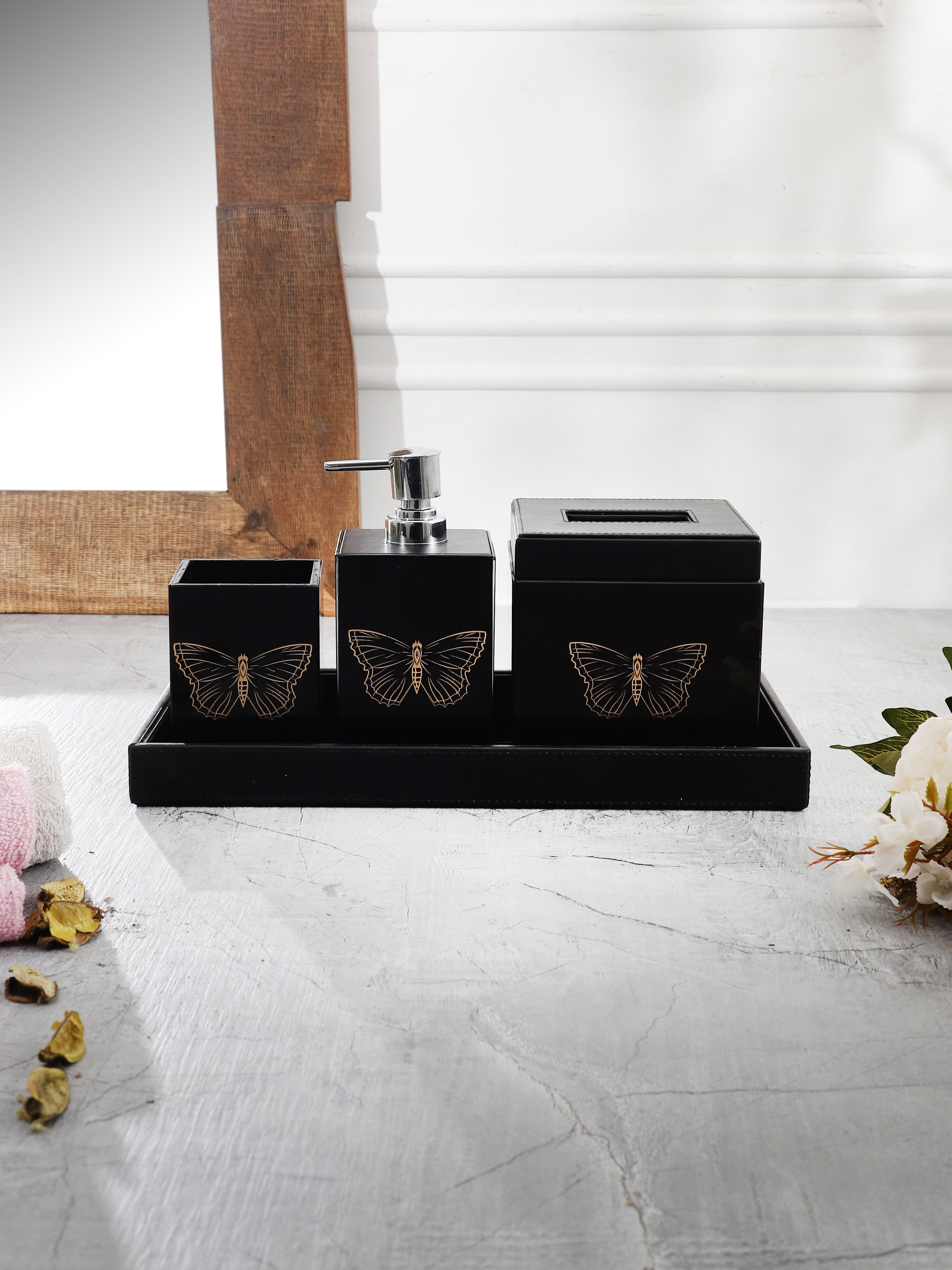 Zahara Butterfly Bathroom Set