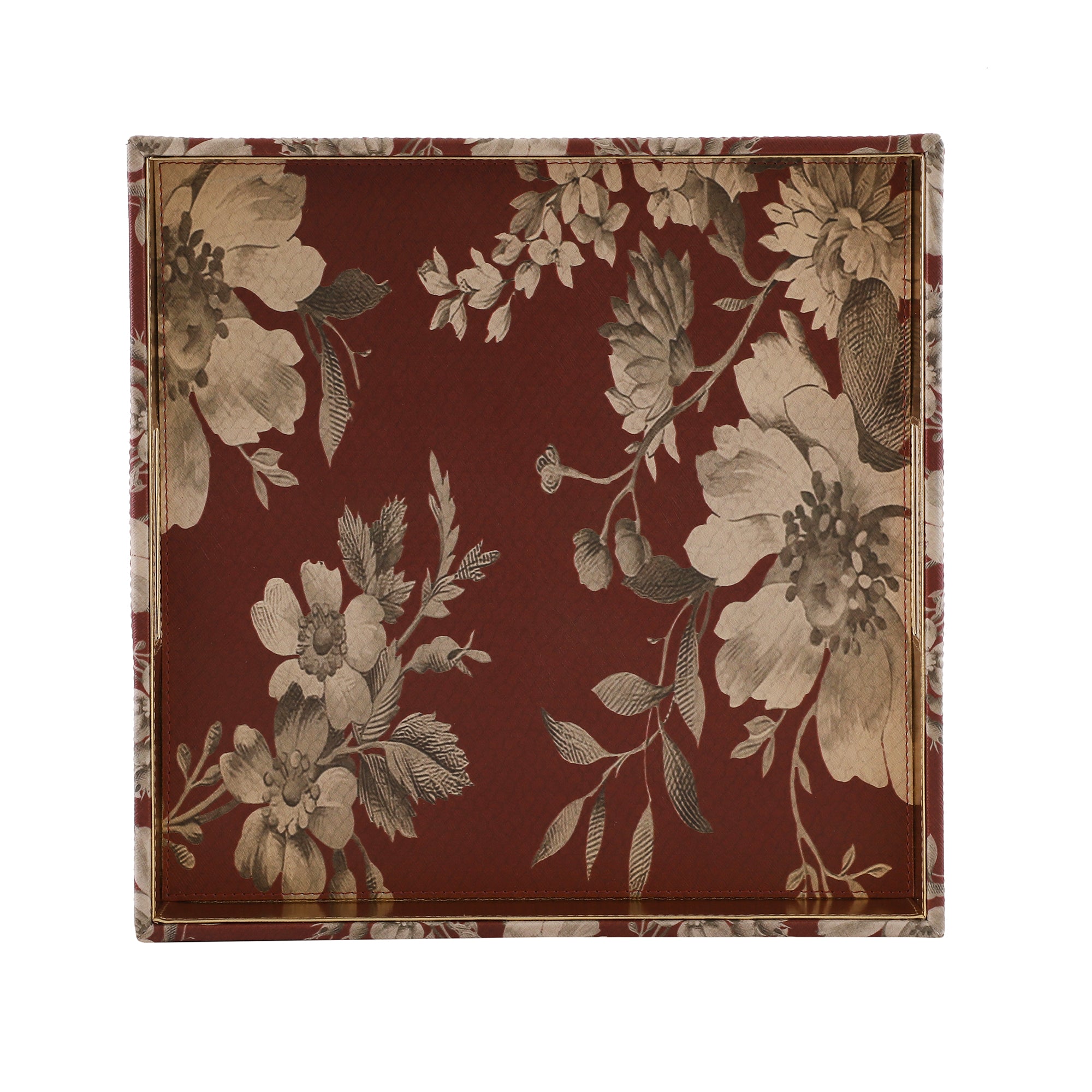Blossom Floral Printed Square Tray