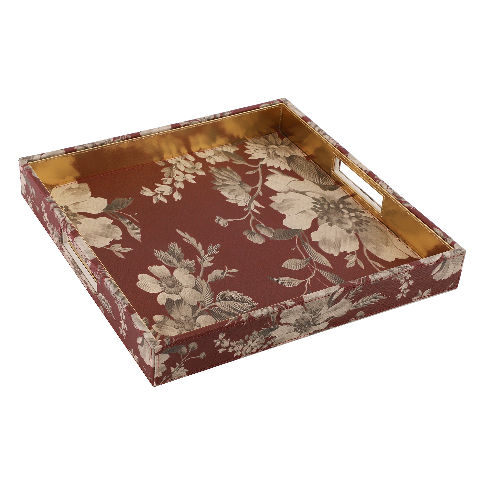 Blossom Floral Printed Square Tray