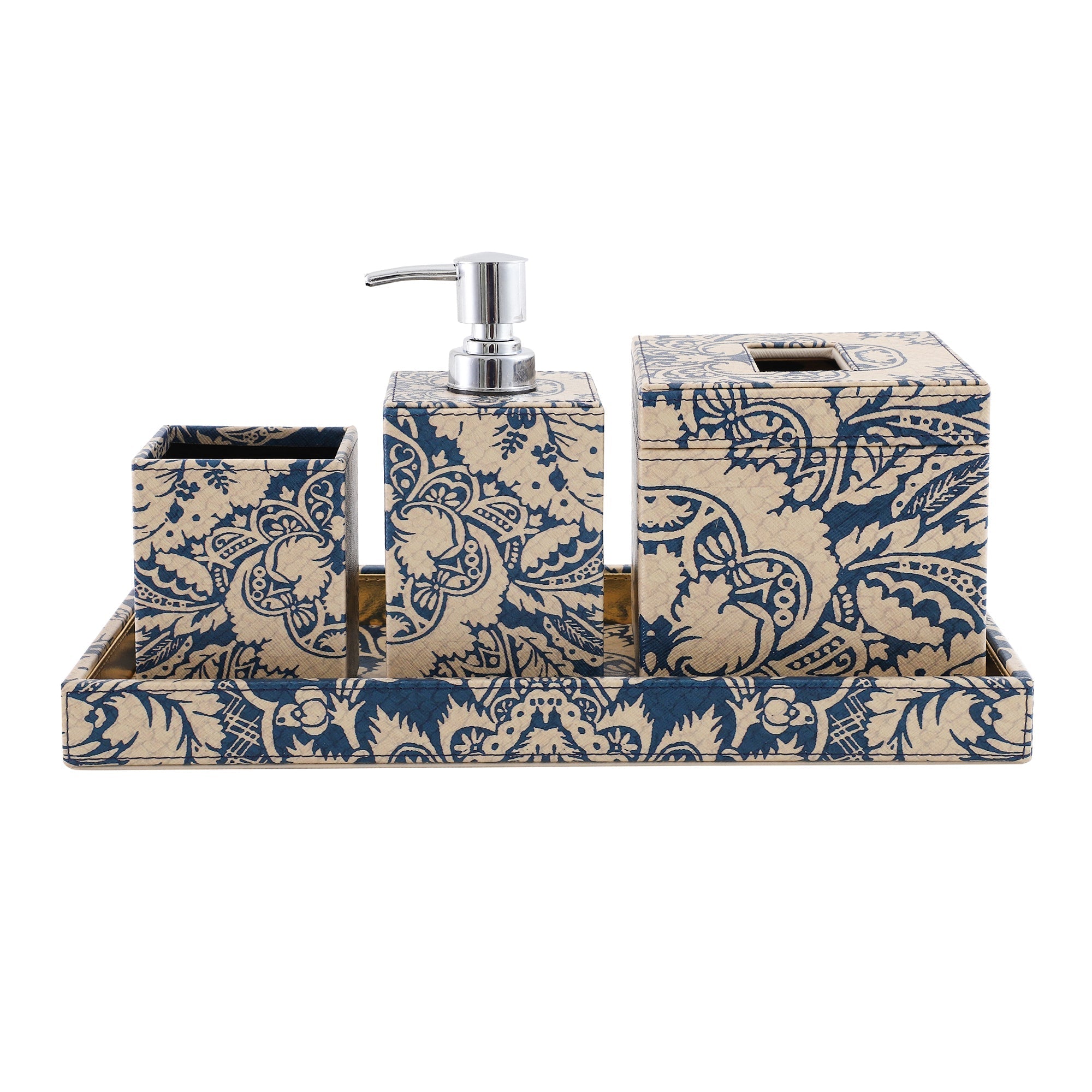 Sage Floral Printed Bathroom Set