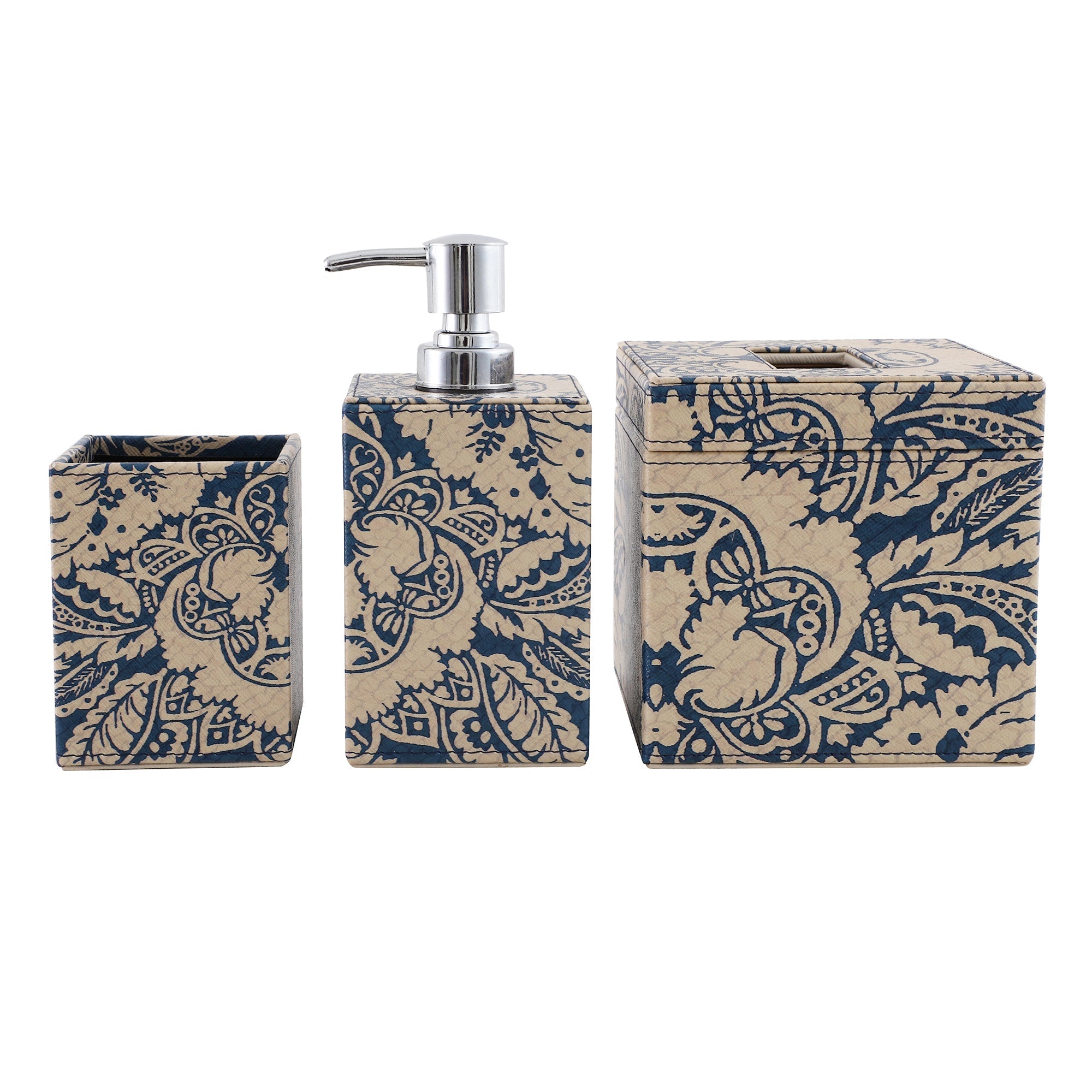 Sage Floral Printed Bathroom Set