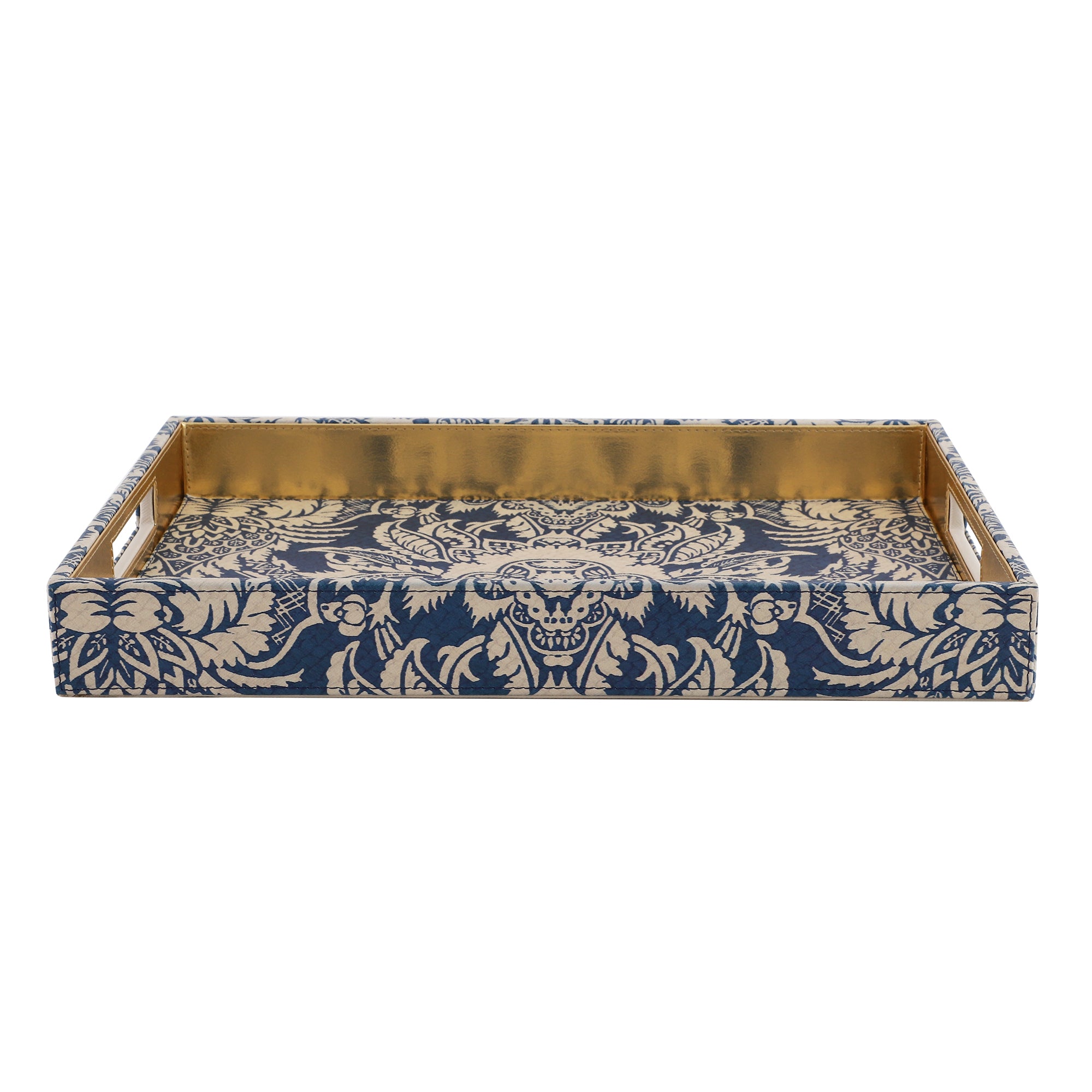 Sage Floral Printed Rectangle Tray
