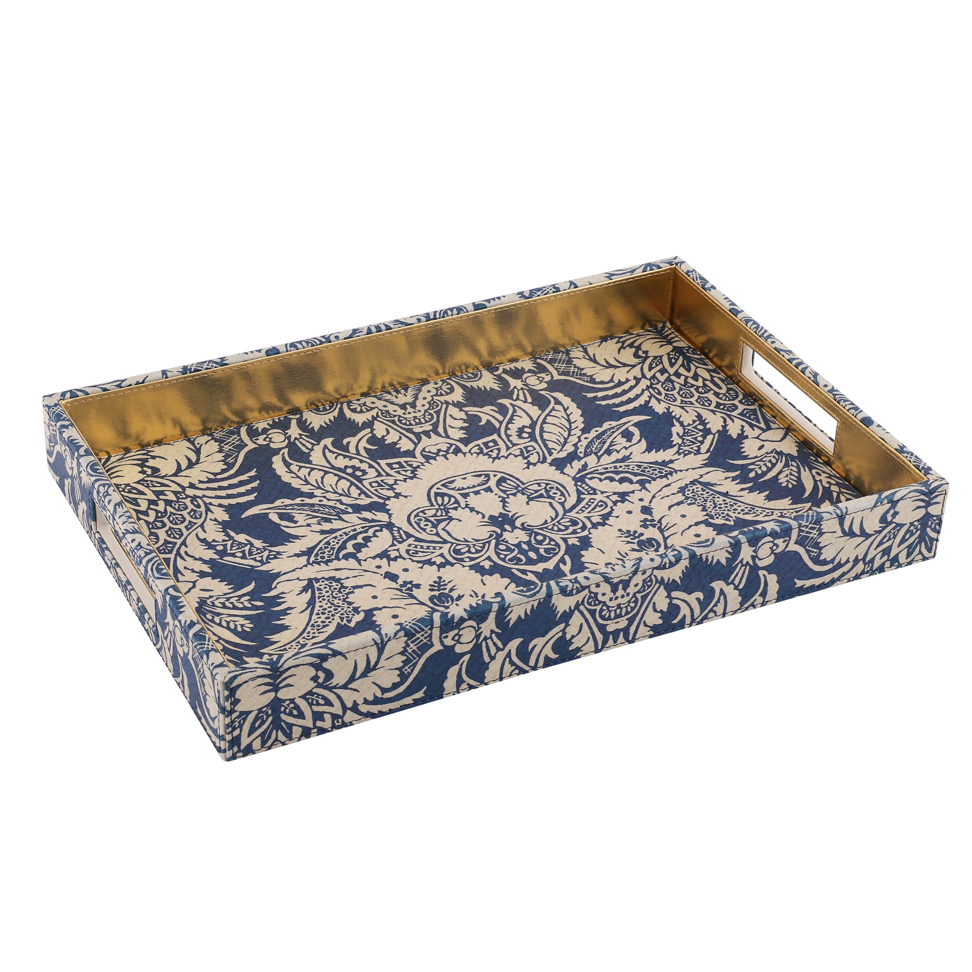Sage Floral Printed Rectangle Tray
