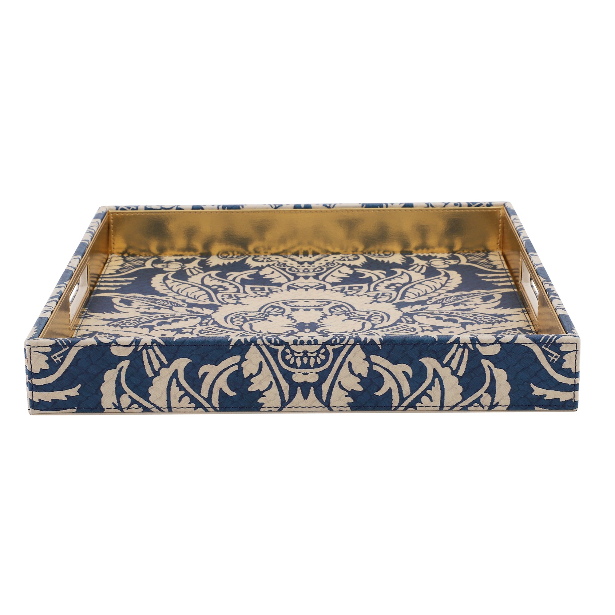 Sage Floral Printed Square Tray