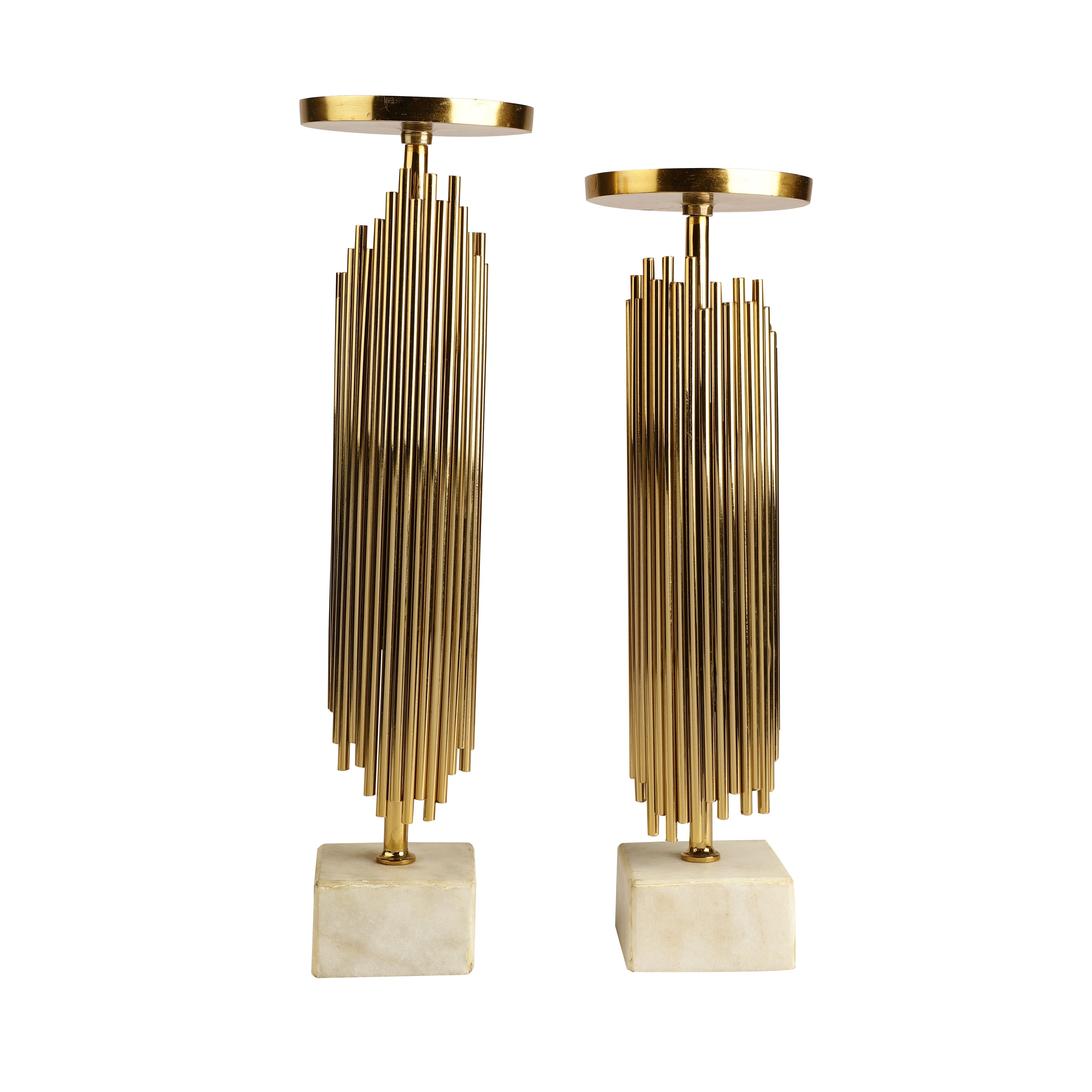 Verona Gold Candleholders Set of 2