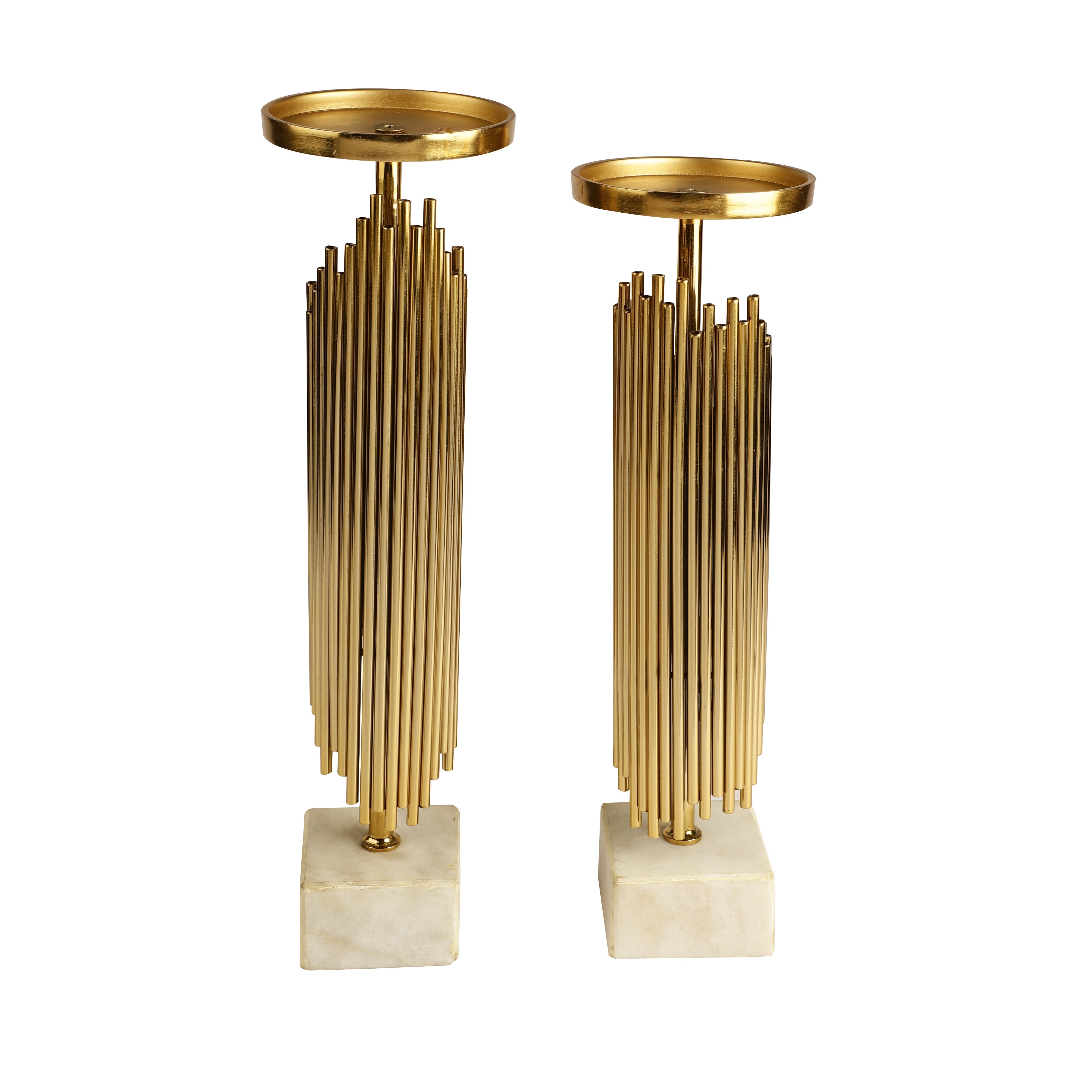 Verona Gold Candleholders Set of 2