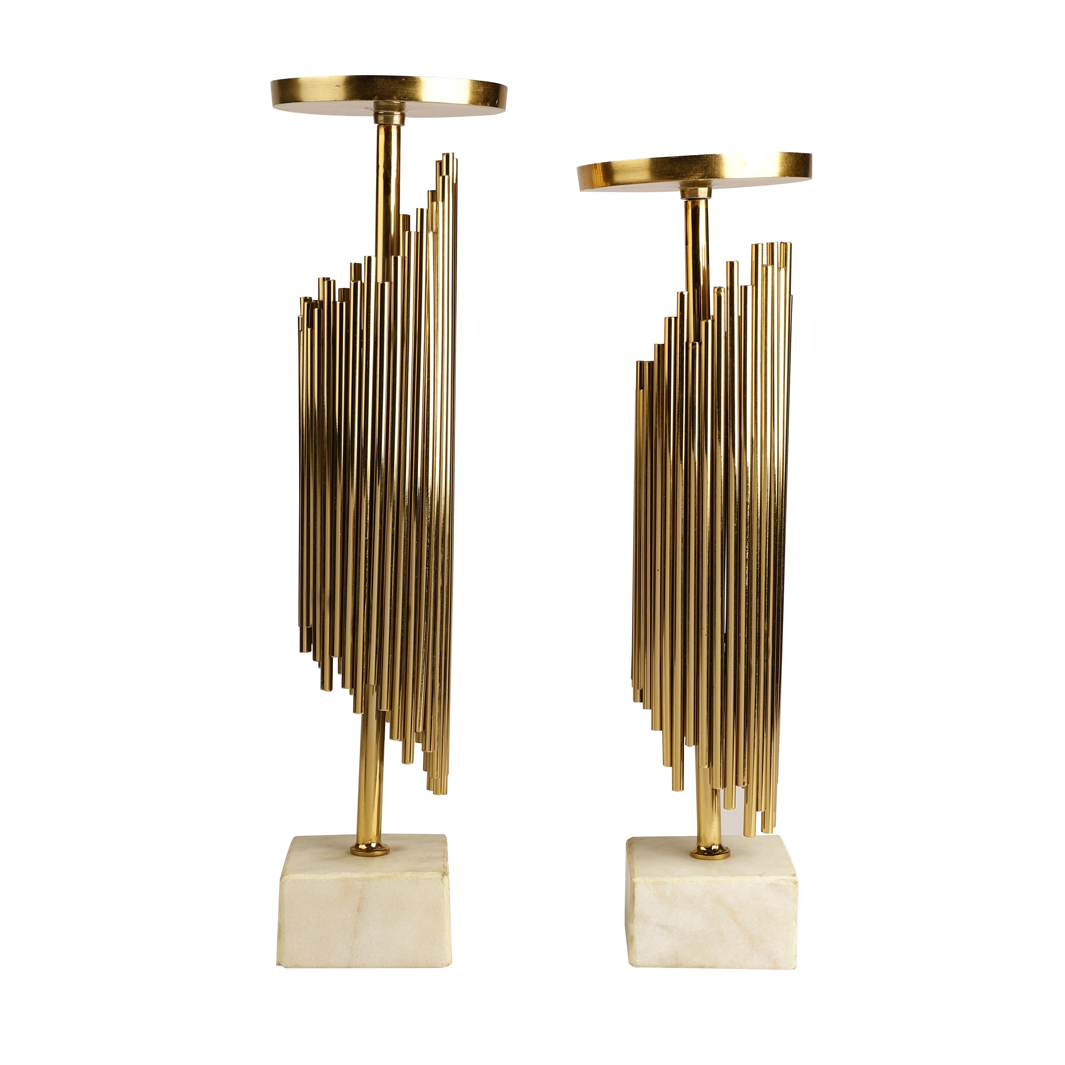 Verona Gold Candleholders Set of 2