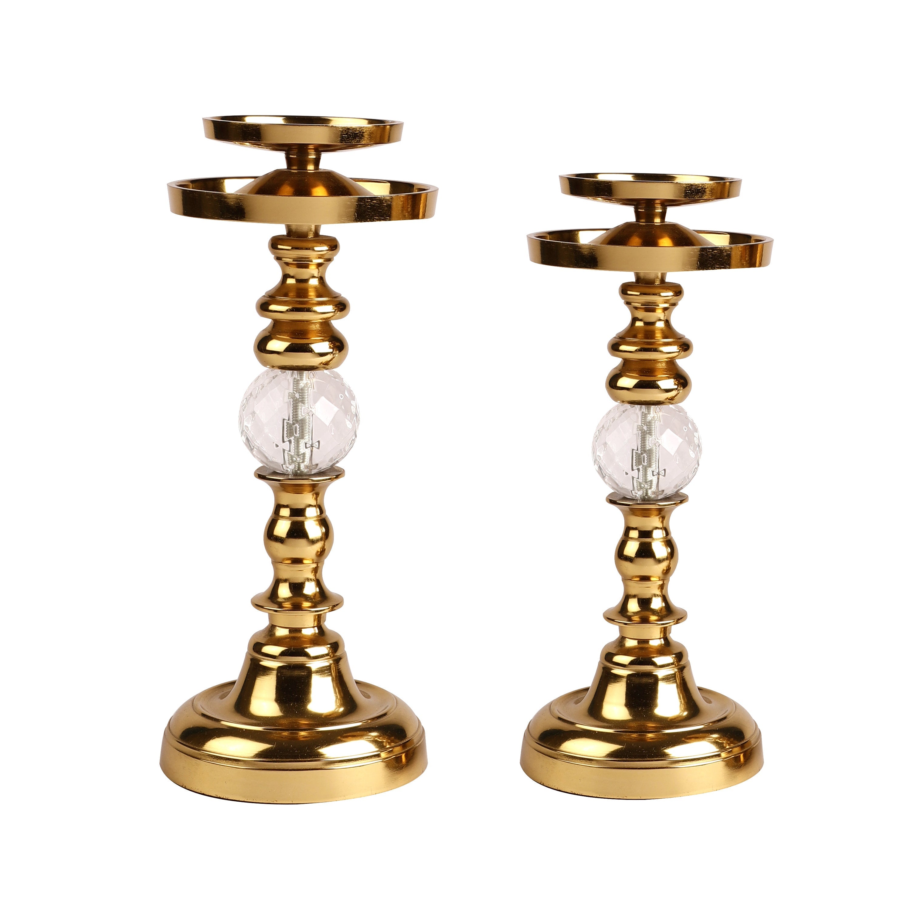 Berlin Gold Candleholder Set of 2