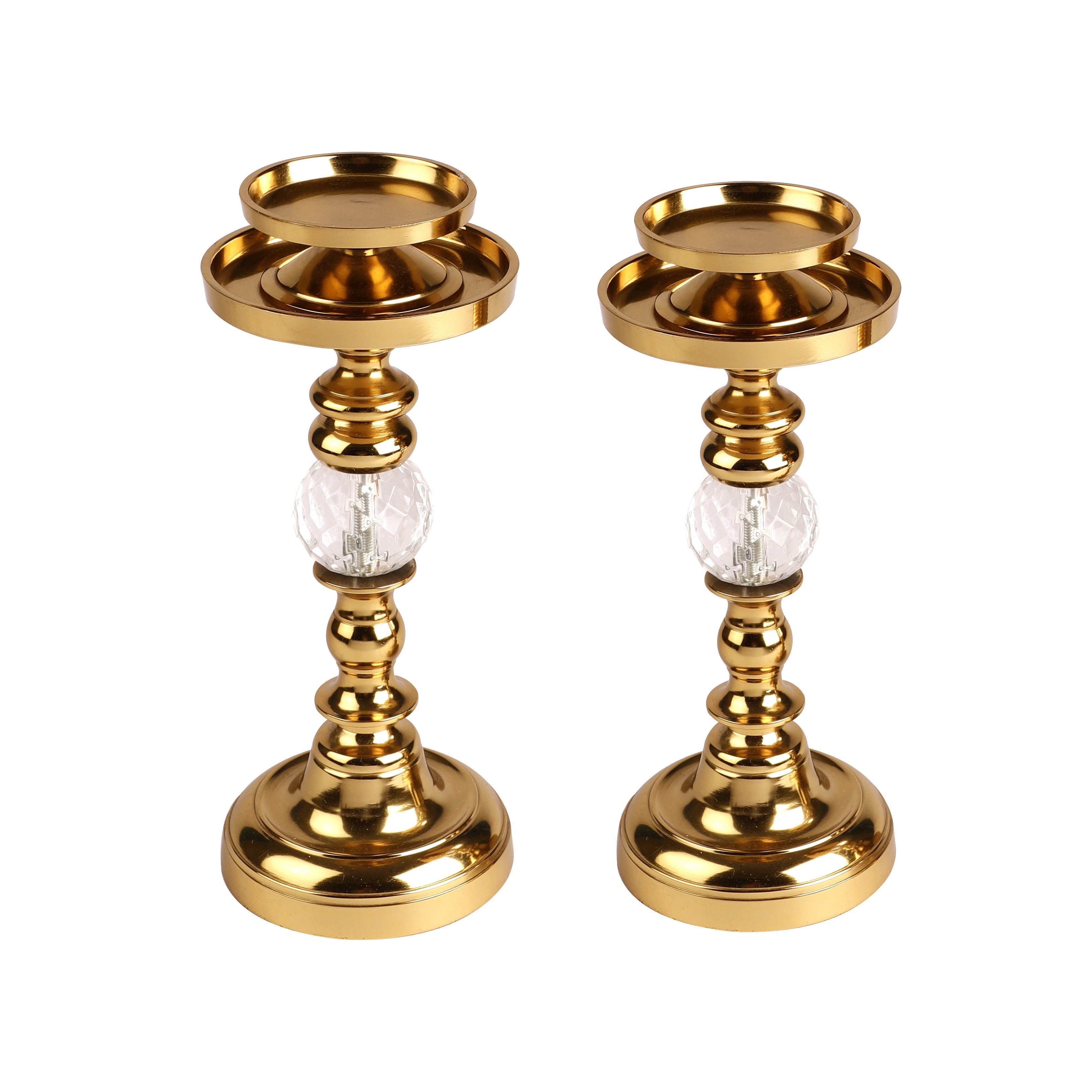 Berlin Gold Candleholder Set of 2