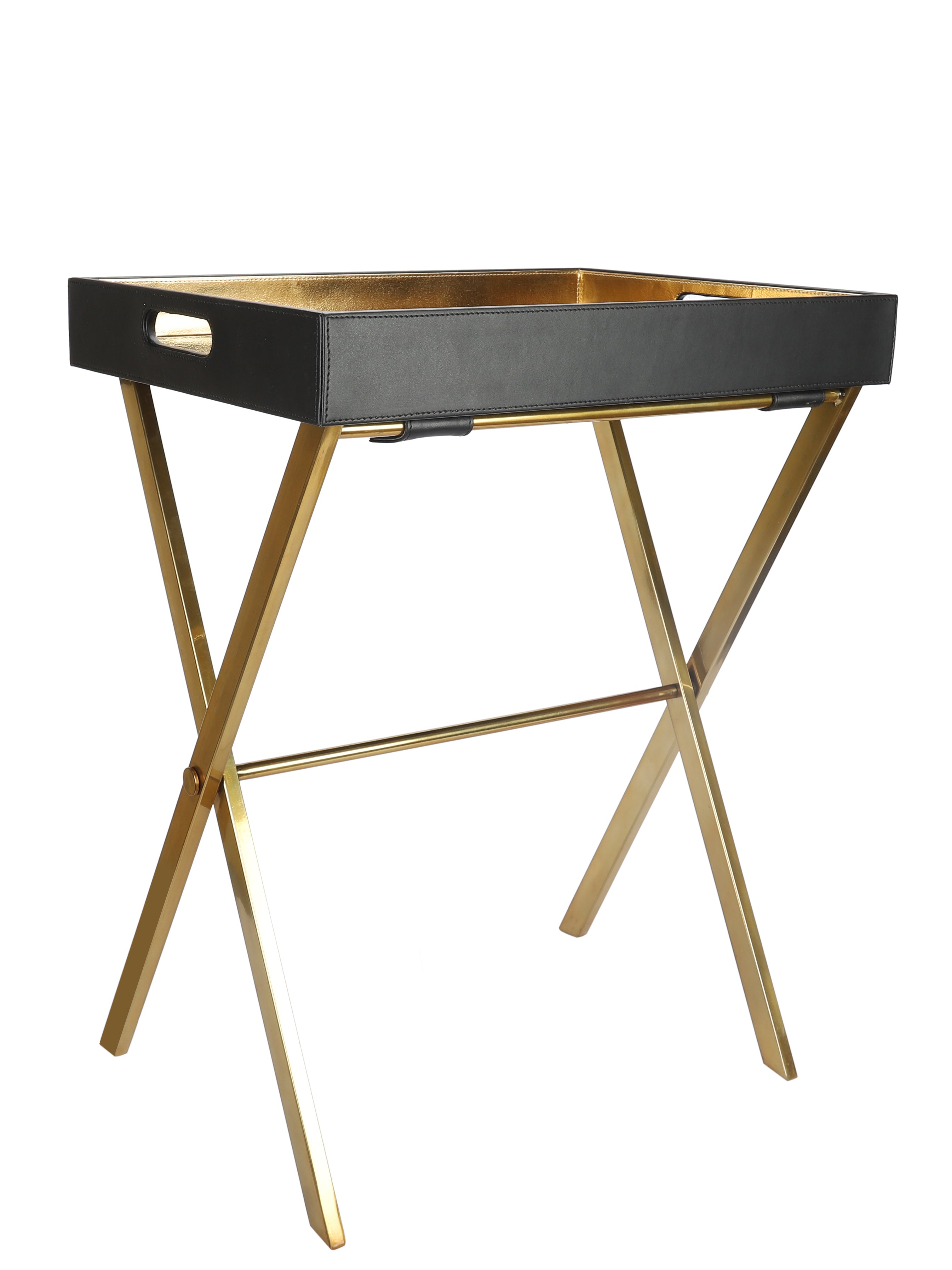Aster Bumble Bee Gold Butler Tray Table