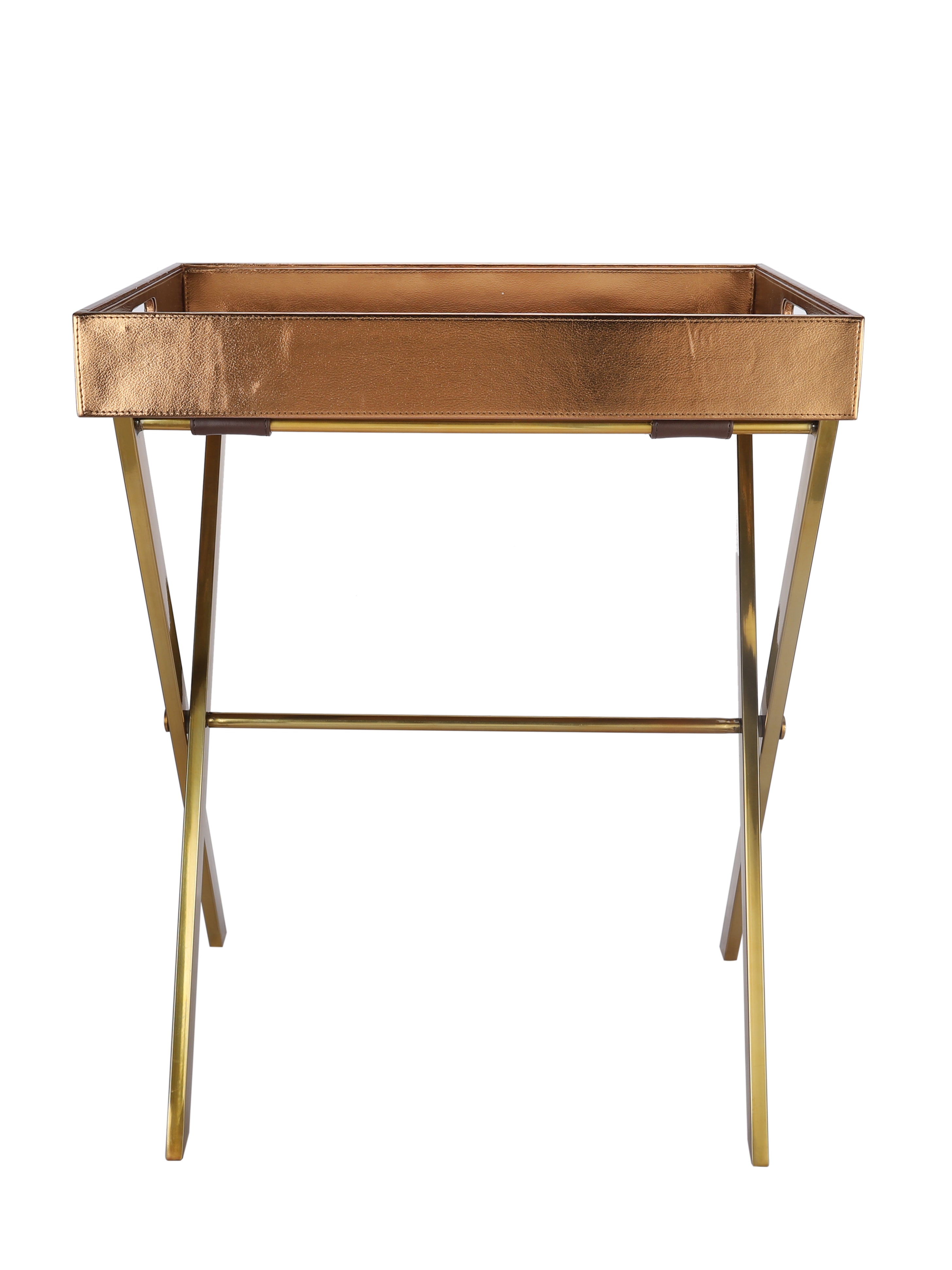 Eviana Bird Gold Butler Tray Table