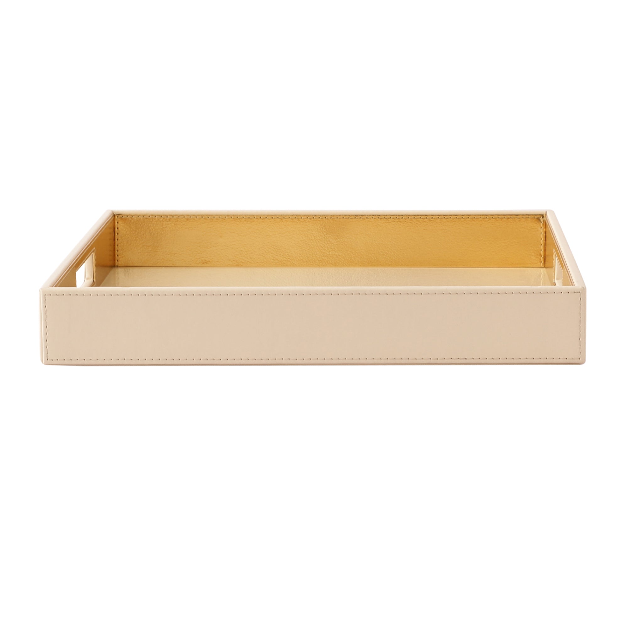 Zahara Butterfly Cream & Gold Square Tray