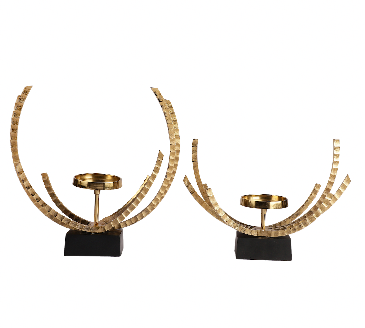 Orlando Gold Candleholder Set of 2