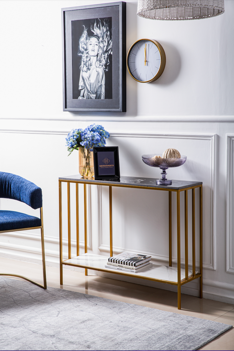 Berlin Dual Marble Console Table
