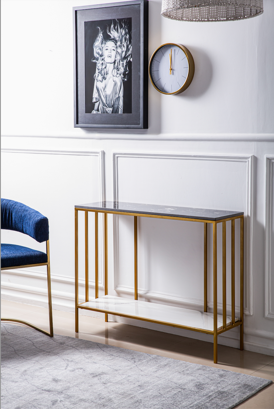 Berlin Dual Marble Console Table