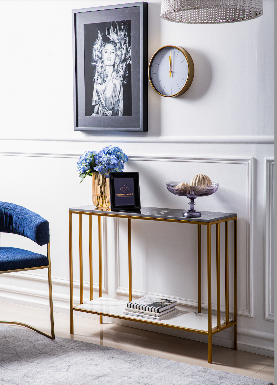 Berlin Dual Marble Console Table