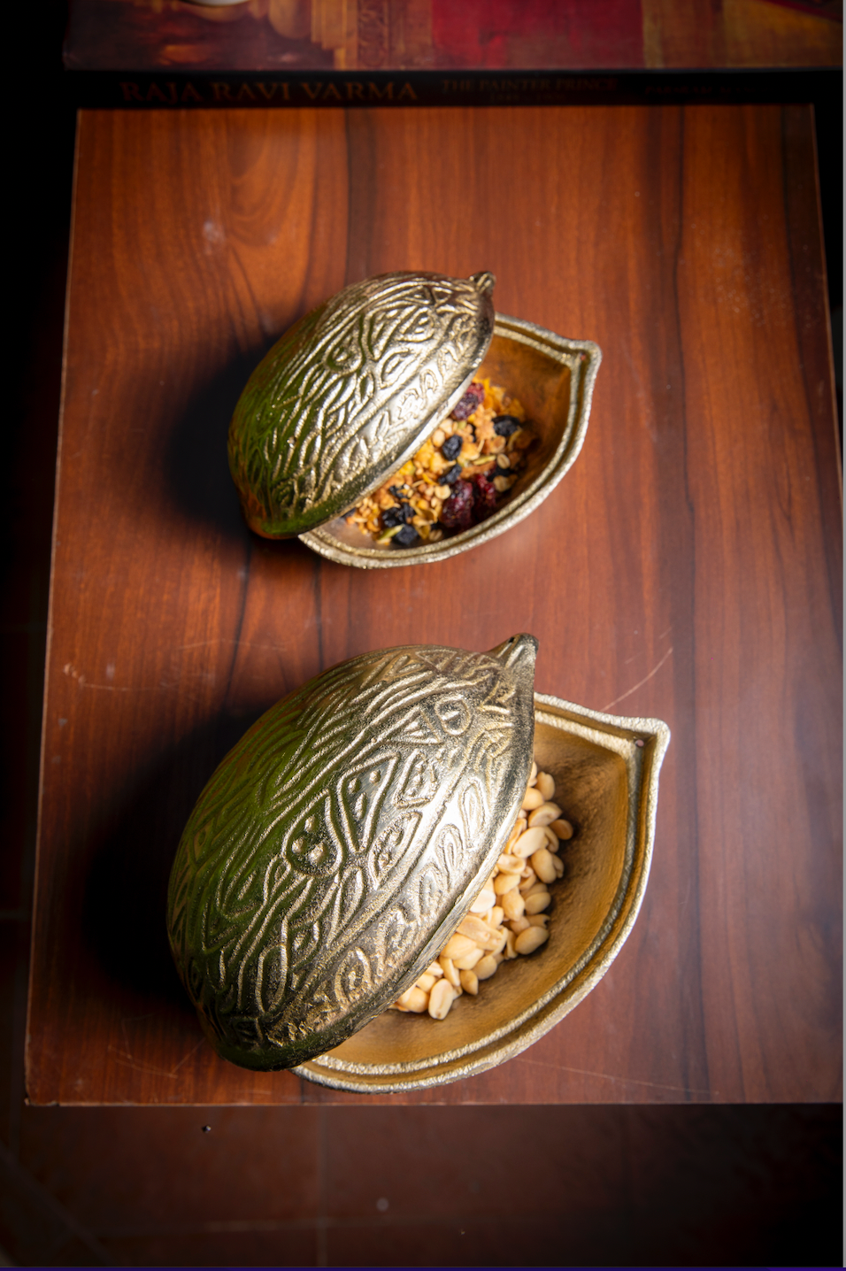 Walnut Shape Platters Set of 2