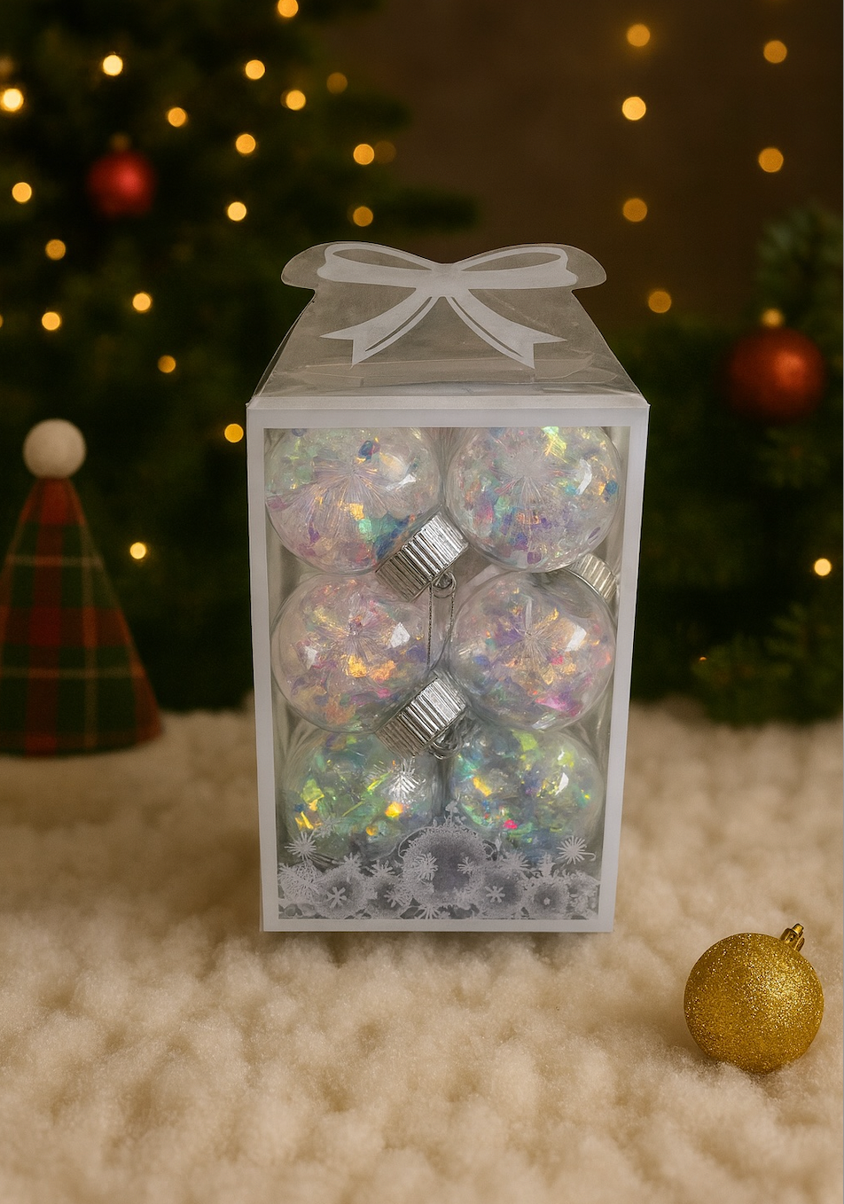 Aurora Crystal Ornaments Set