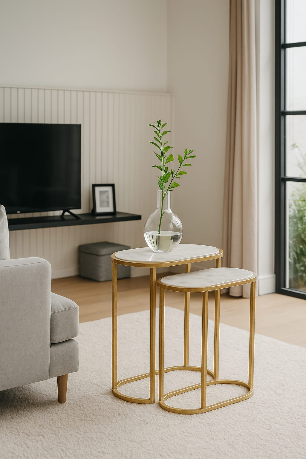 Marbella Oval Nesting Table Set of 2