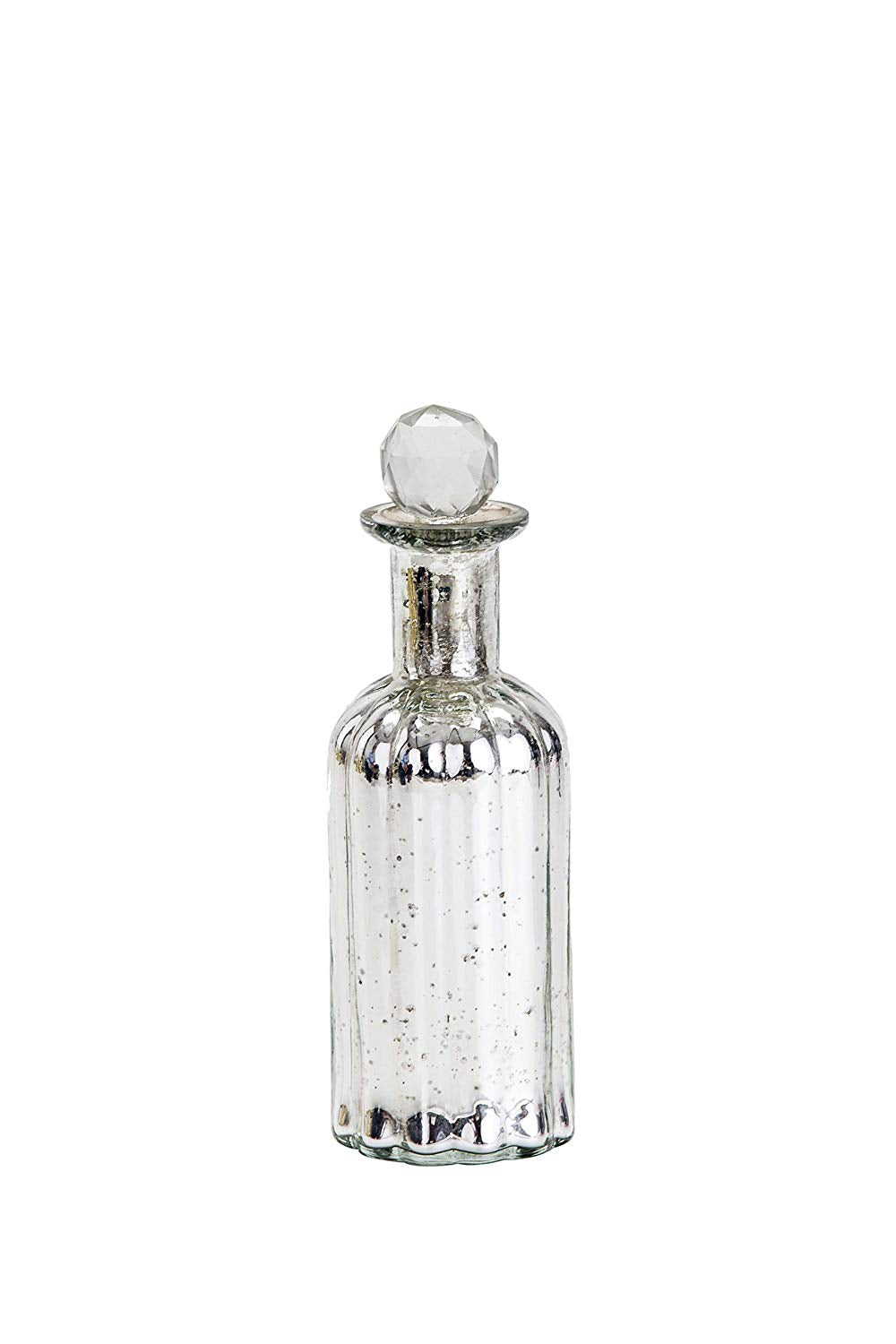 Trinity Silver glass decorative bottle Big