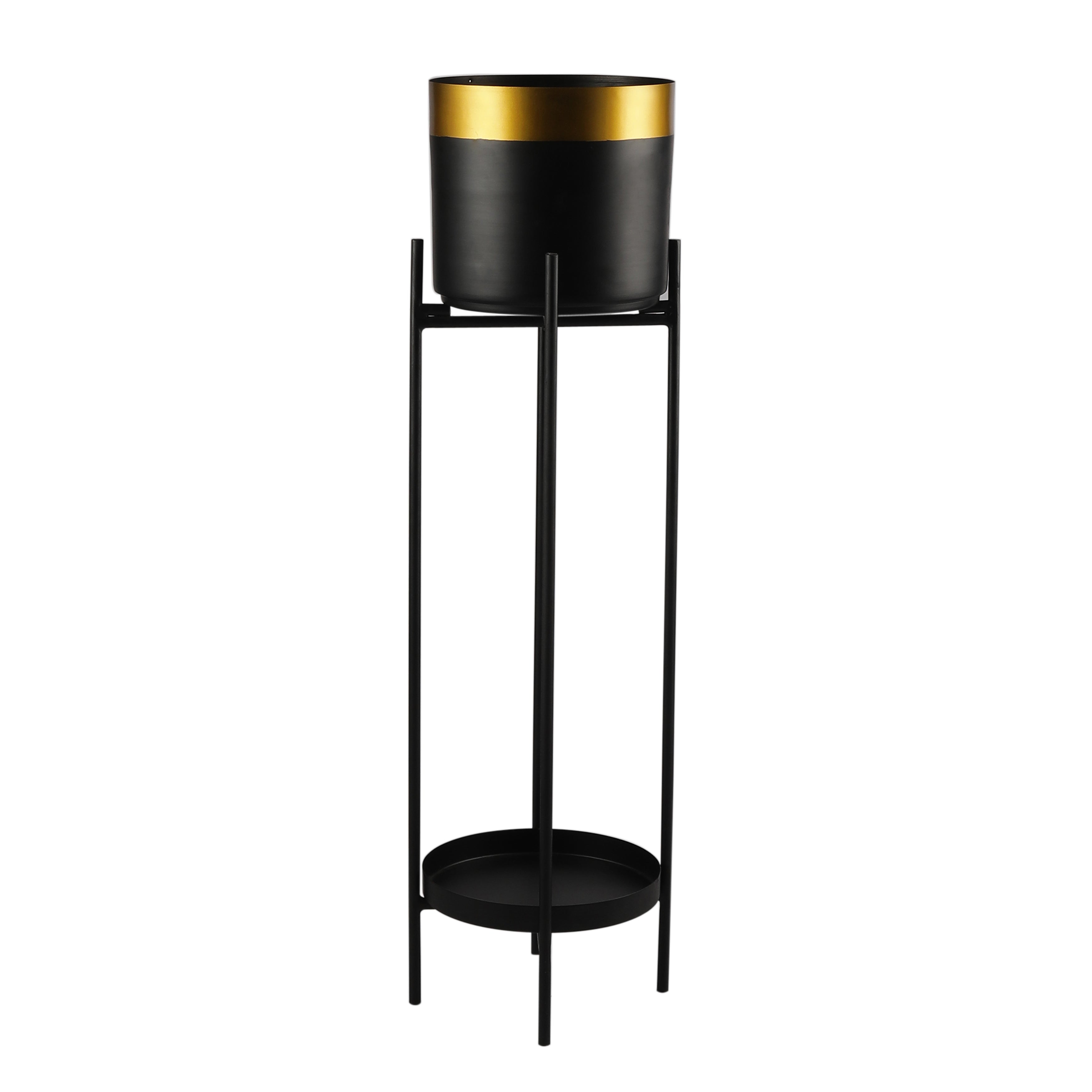 Gabriel Black & Gold Planters Set of 2