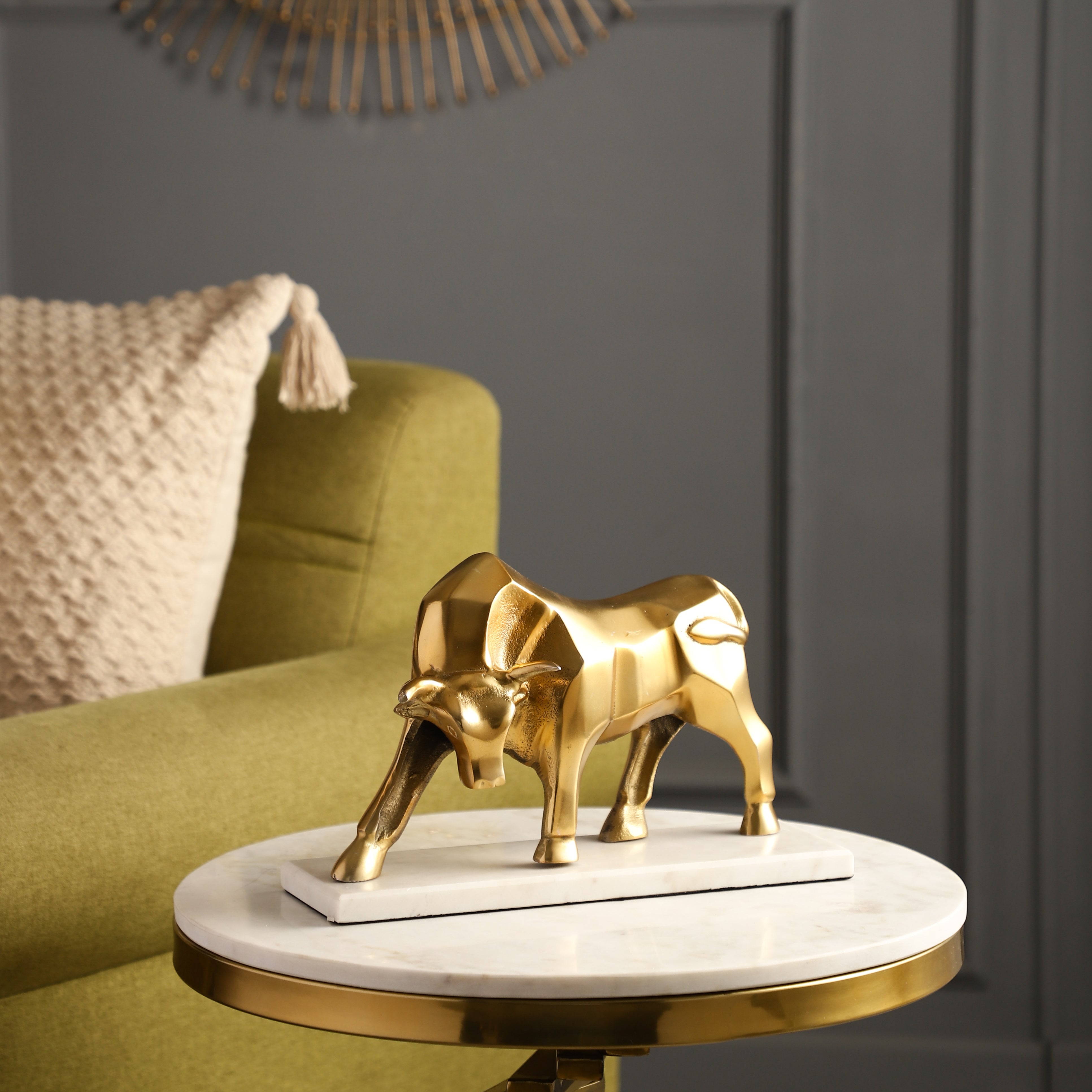 Trevor Oversized Bull Decorative Accent