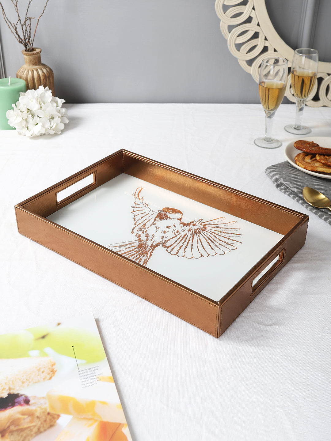 Eviana Bird Rectangle Tray