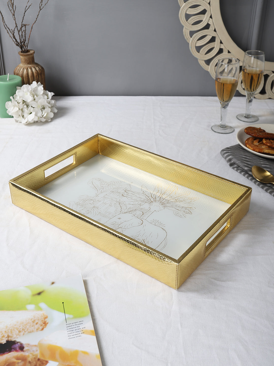 Kipling Animal Scenery Rectangle Tray